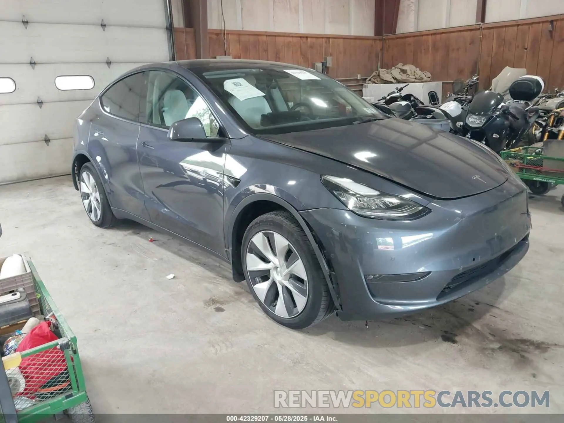 1 Photograph of a damaged car 7SAYGAEE0NF567801 TESLA MODEL Y 2022