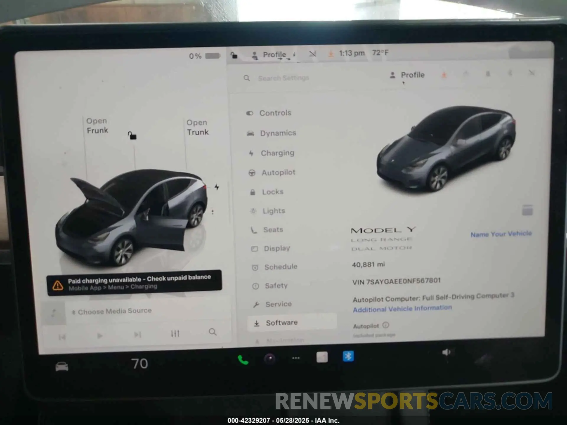 7 Photograph of a damaged car 7SAYGAEE0NF567801 TESLA MODEL Y 2022