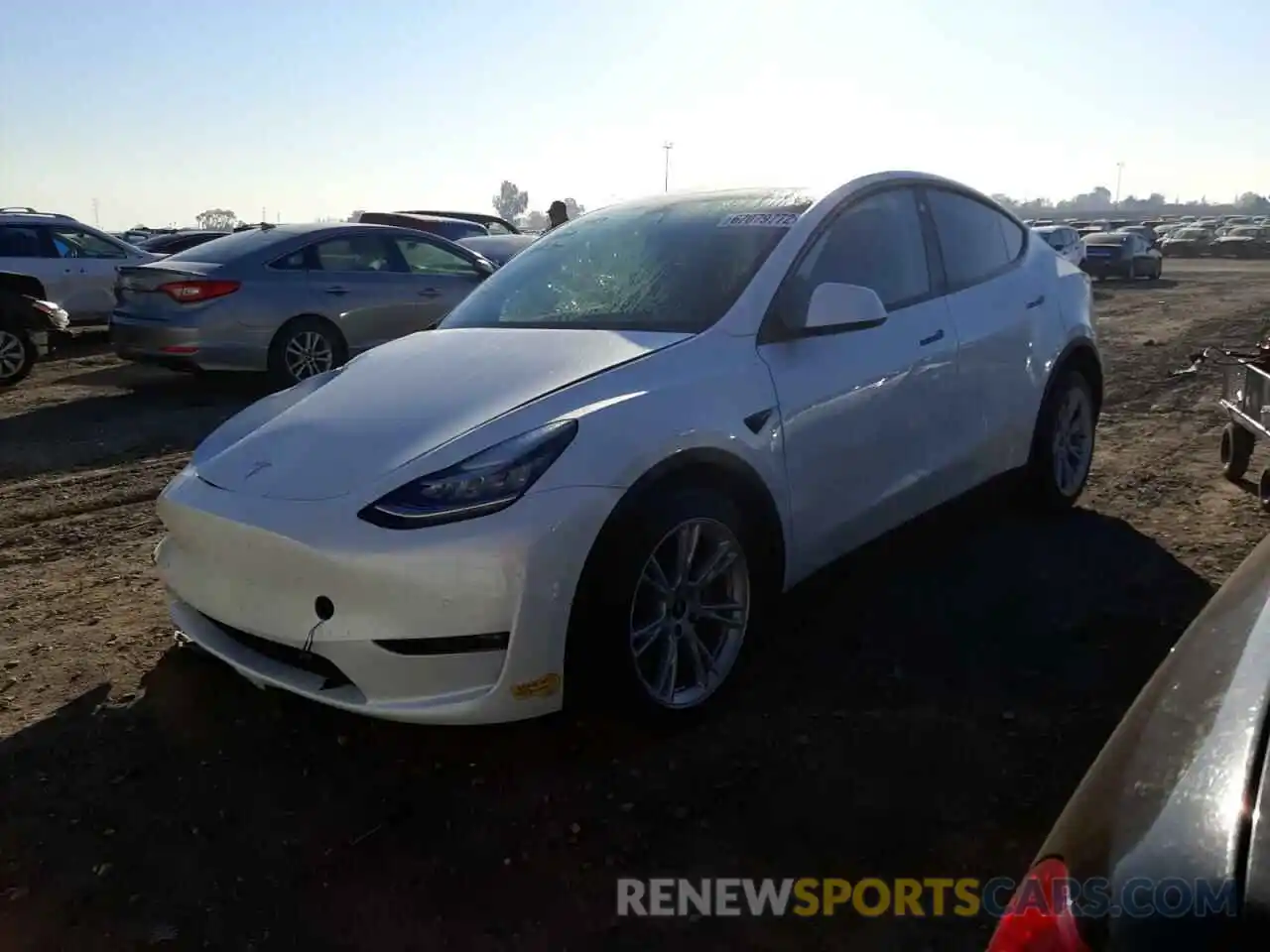 1 Photograph of a damaged car 7SAYGAEE1NF405238 TESLA MODEL Y 2022