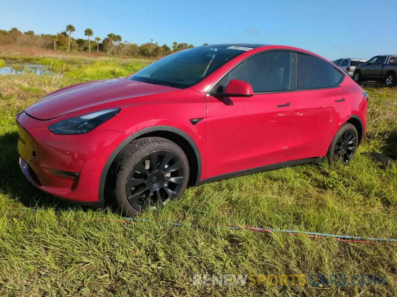 1 Photograph of a damaged car 7SAYGAEE1NF538081 TESLA MODEL Y 2022