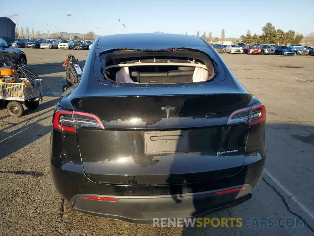6 Photograph of a damaged car 7SAYGAEE1NF562042 TESLA MODEL Y 2022