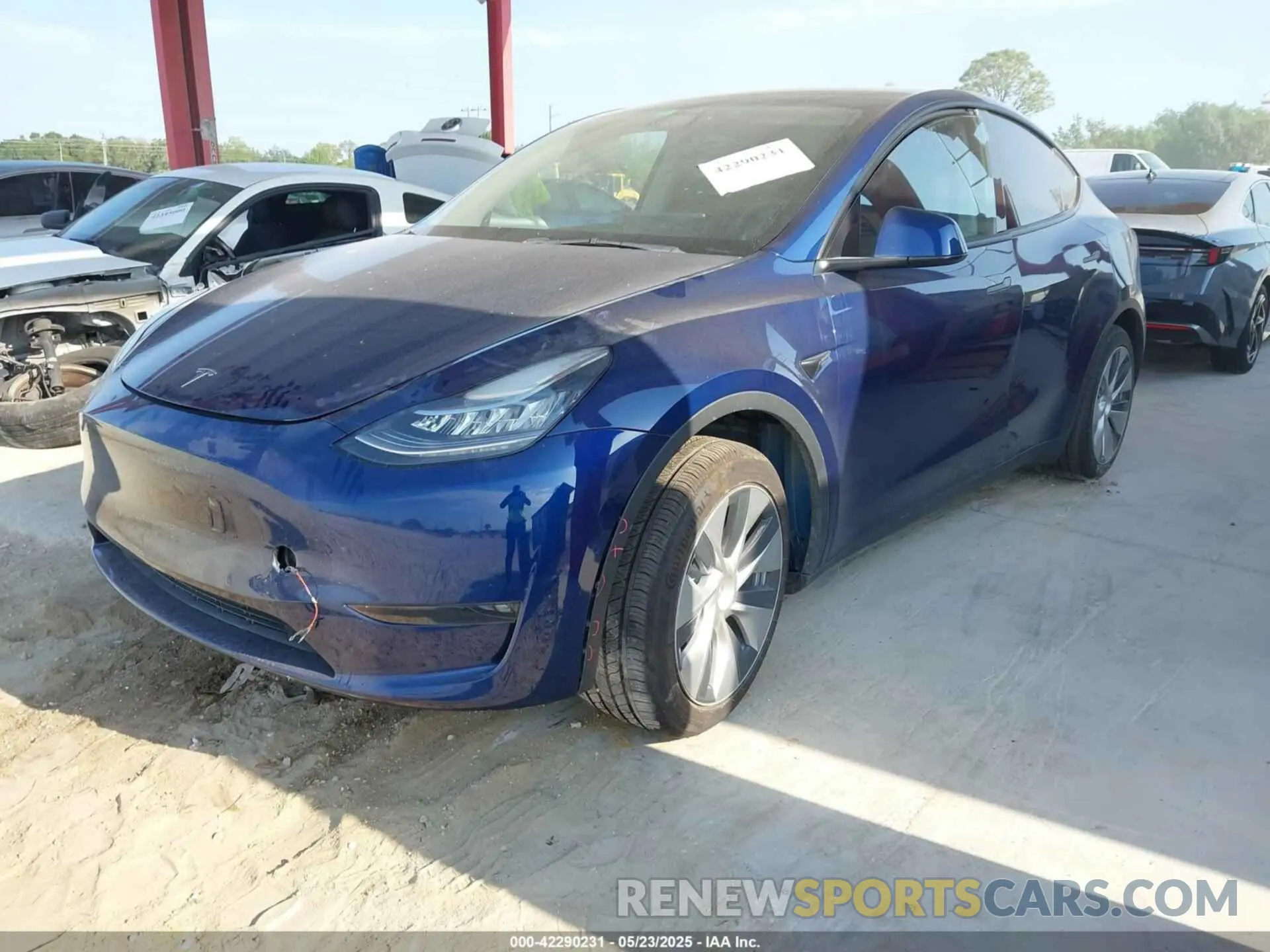 2 Photograph of a damaged car 7SAYGAEE2NF364733 TESLA MODEL Y 2022
