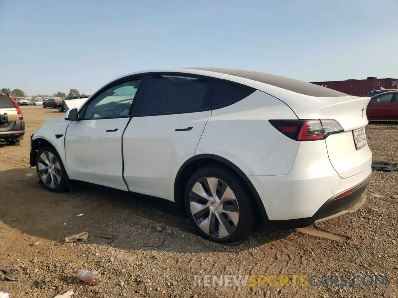 2 Photograph of a damaged car 7SAYGAEE2NF383055 TESLA MODEL Y 2022