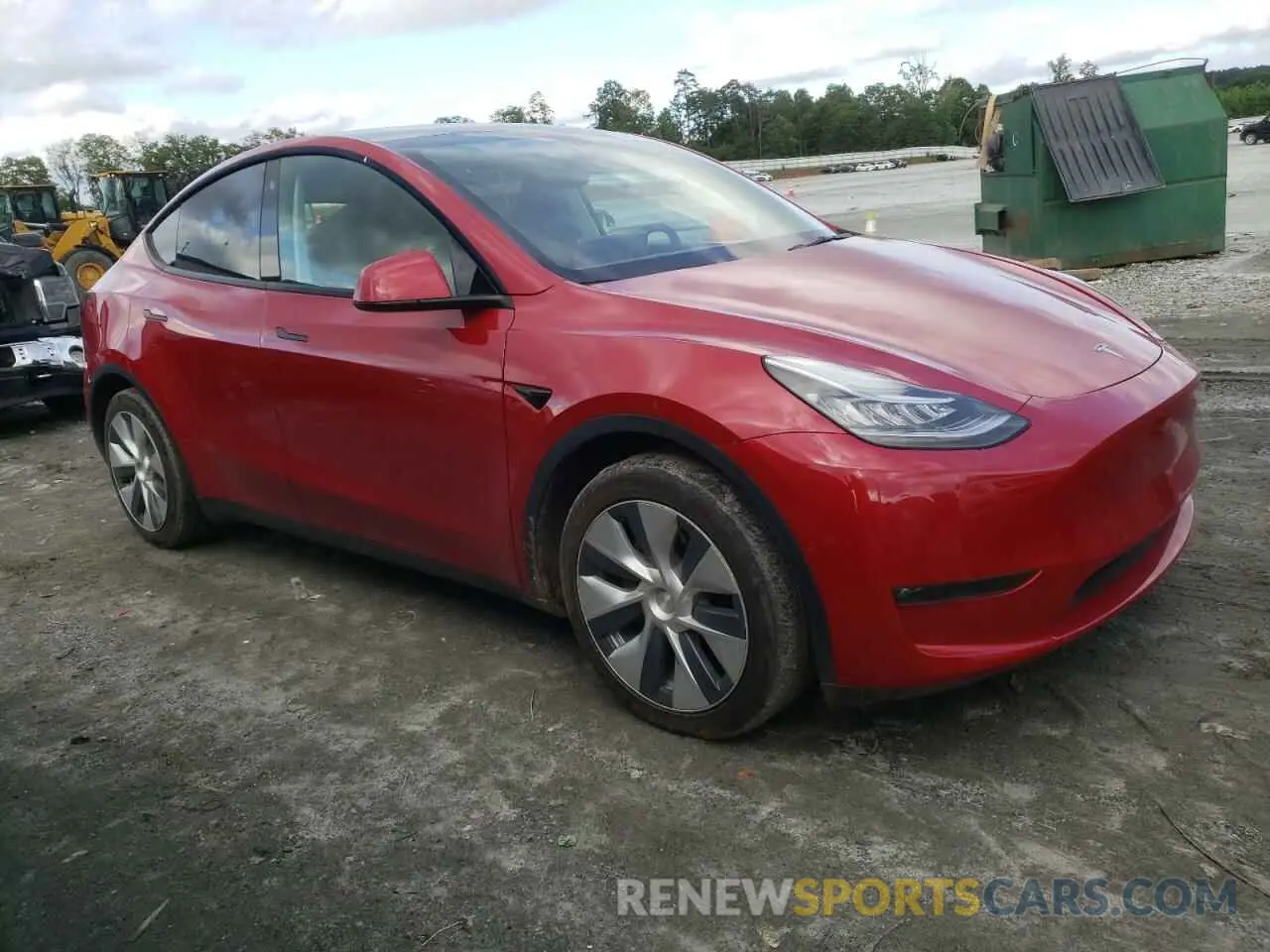 4 Photograph of a damaged car 7SAYGAEE2NF383377 TESLA MODEL Y 2022