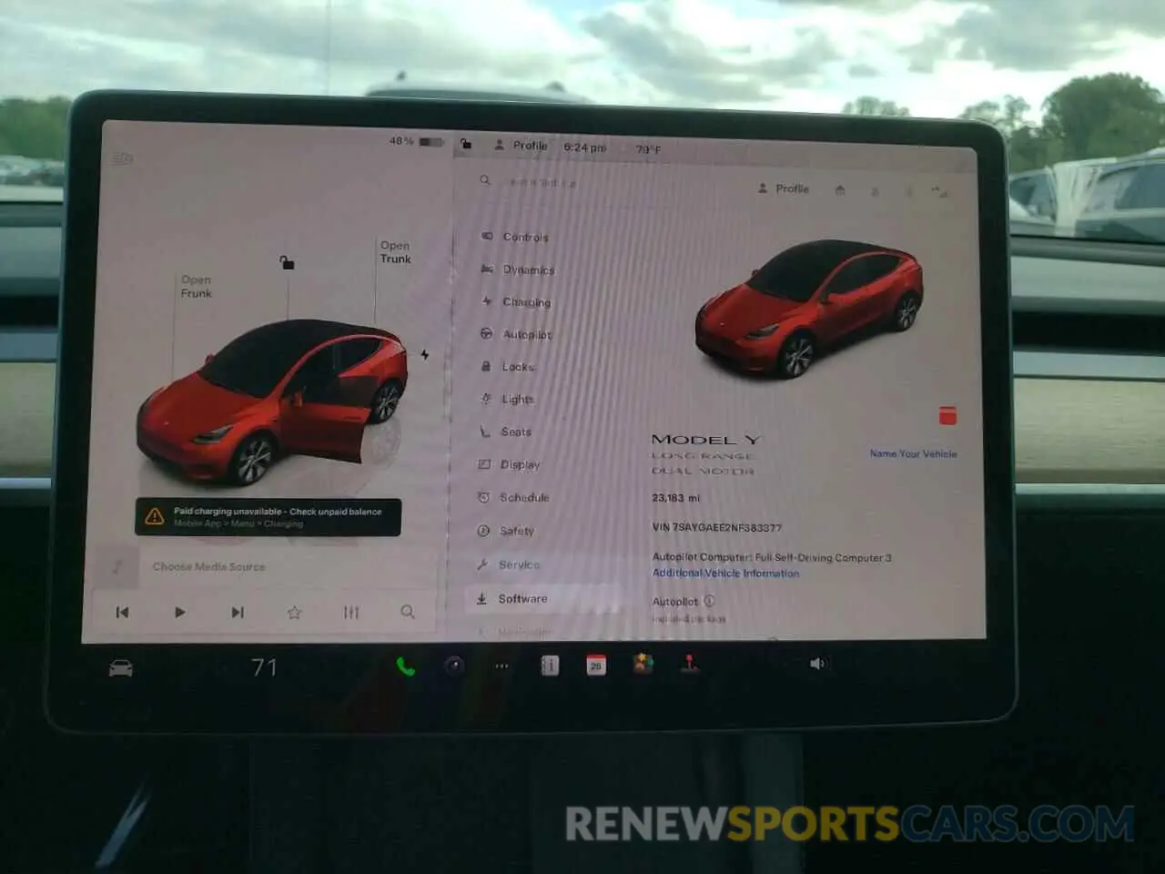 9 Photograph of a damaged car 7SAYGAEE2NF383377 TESLA MODEL Y 2022