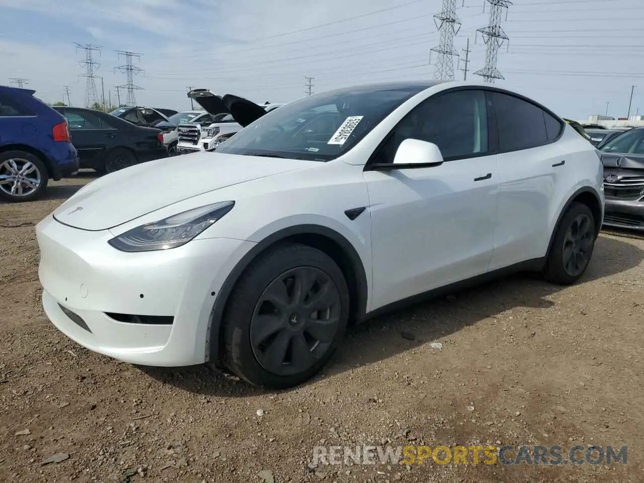 1 Photograph of a damaged car 7SAYGAEE2NF465173 TESLA MODEL Y 2022