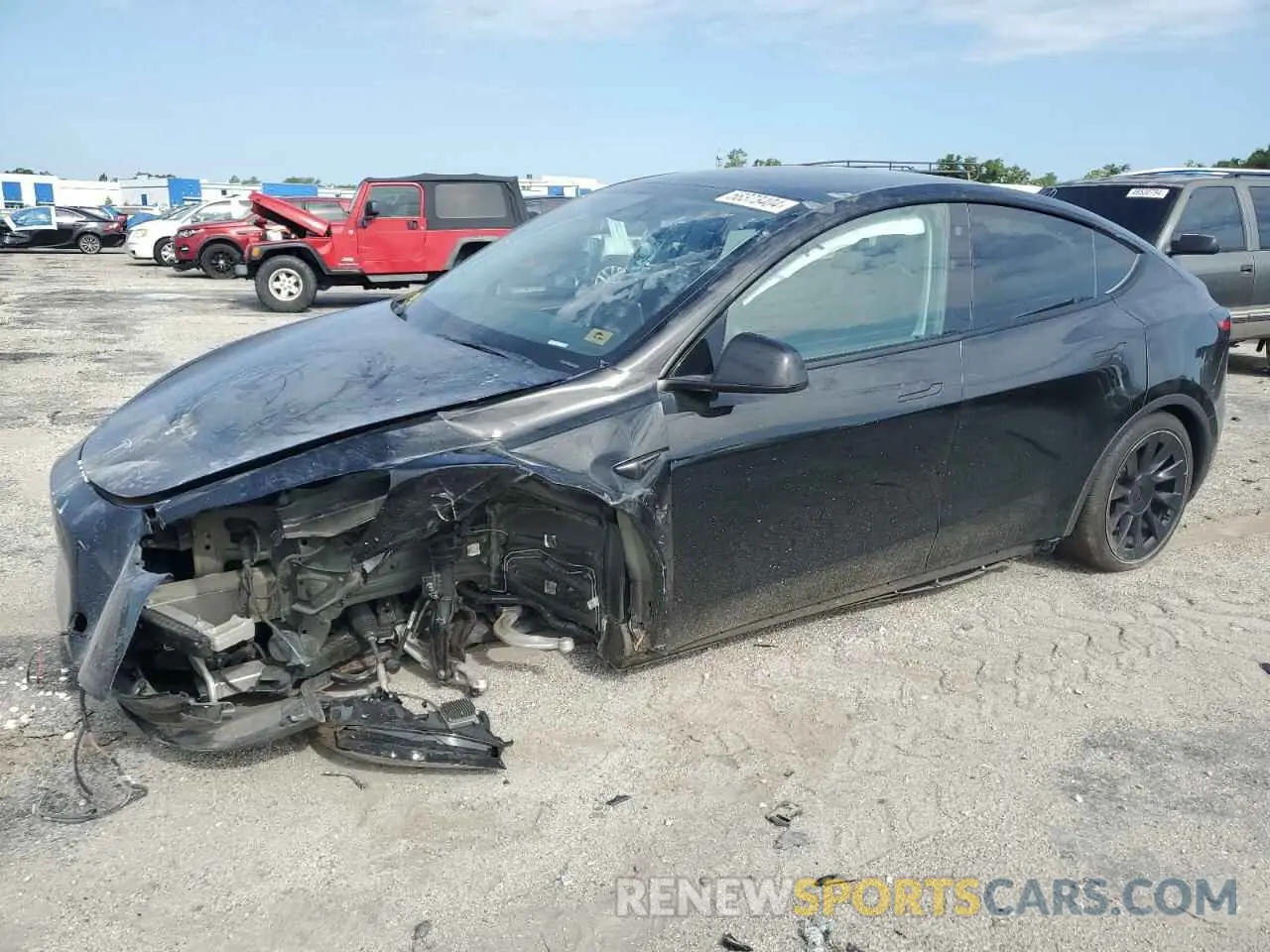 1 Photograph of a damaged car 7SAYGAEE2NF524271 TESLA MODEL Y 2022