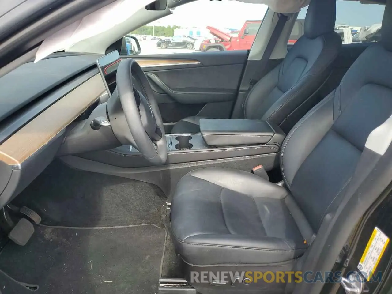 7 Photograph of a damaged car 7SAYGAEE2NF524271 TESLA MODEL Y 2022