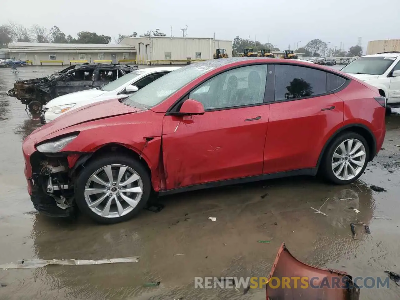 1 Photograph of a damaged car 7SAYGAEE2NF554371 TESLA MODEL Y 2022