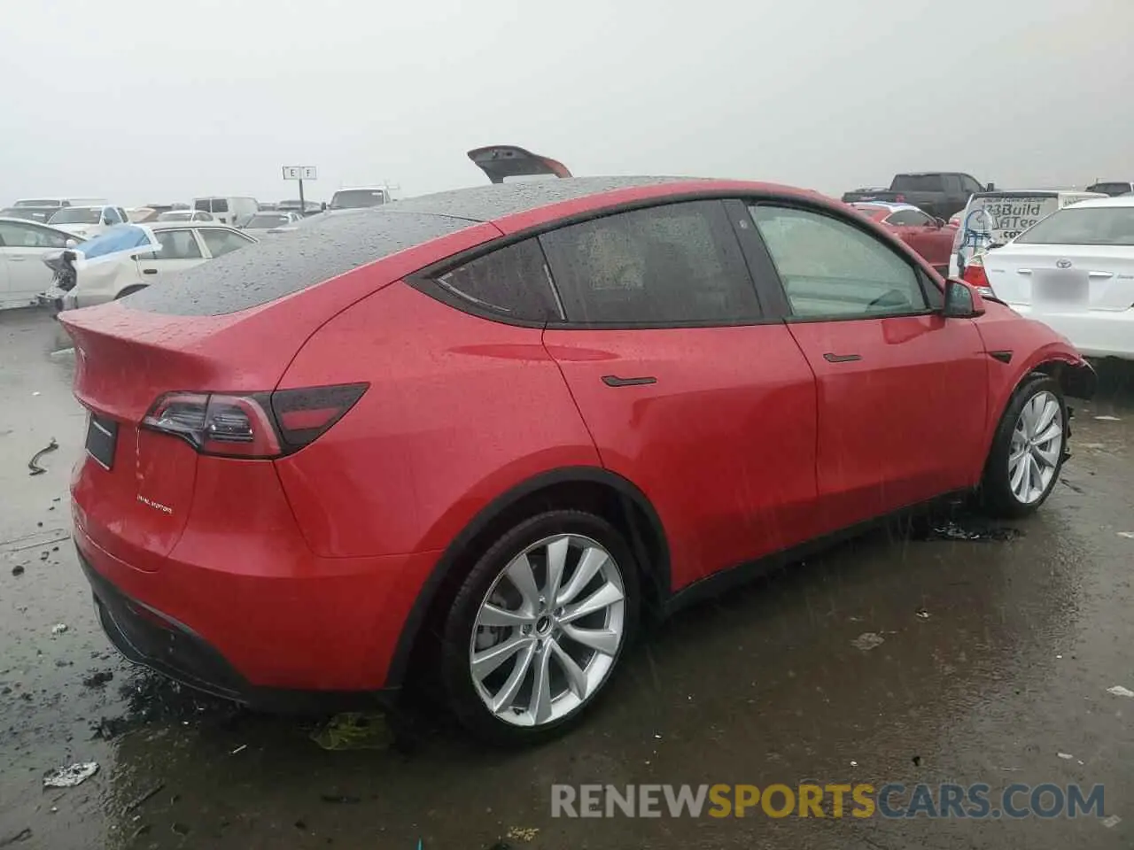 3 Photograph of a damaged car 7SAYGAEE2NF554371 TESLA MODEL Y 2022