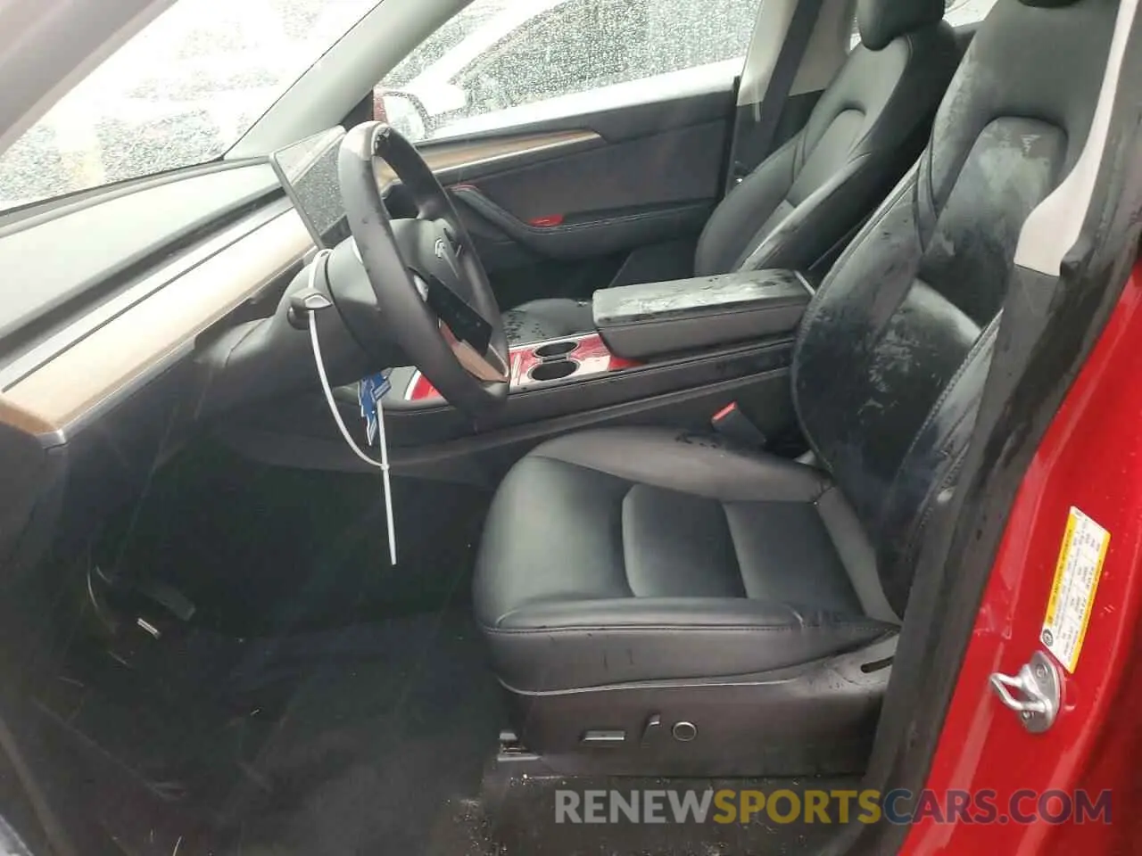7 Photograph of a damaged car 7SAYGAEE2NF554371 TESLA MODEL Y 2022