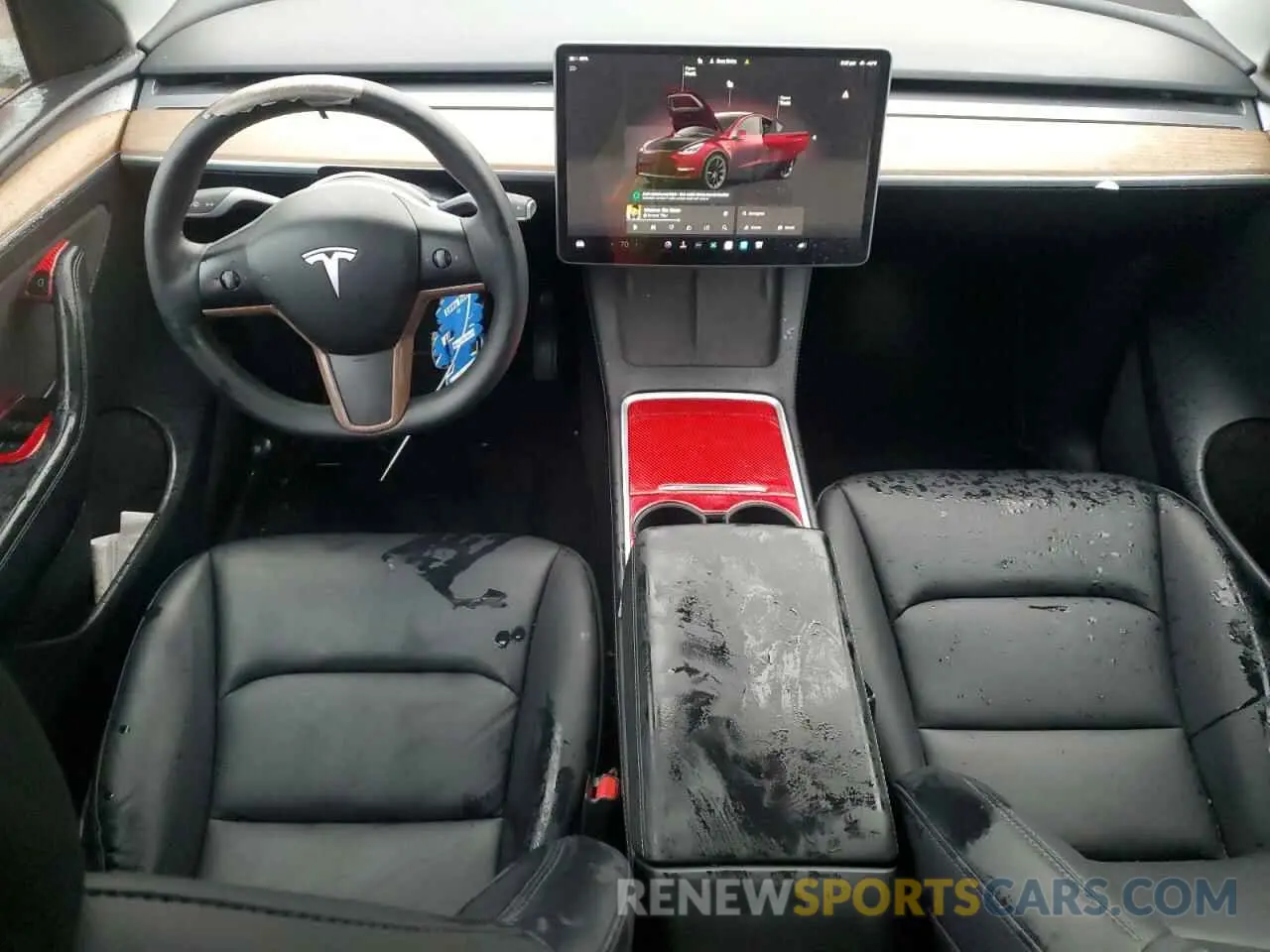 8 Photograph of a damaged car 7SAYGAEE2NF554371 TESLA MODEL Y 2022