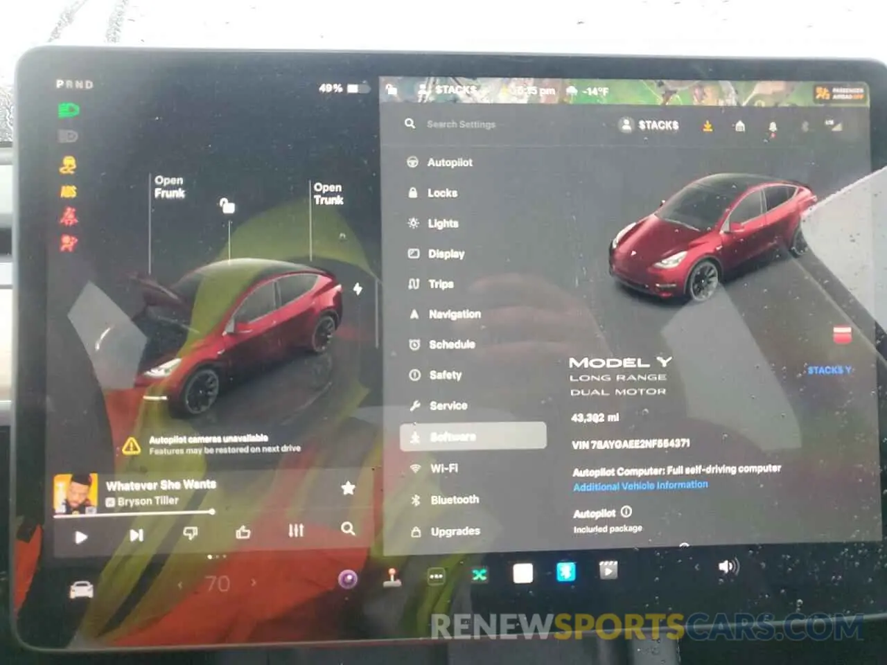 9 Photograph of a damaged car 7SAYGAEE2NF554371 TESLA MODEL Y 2022
