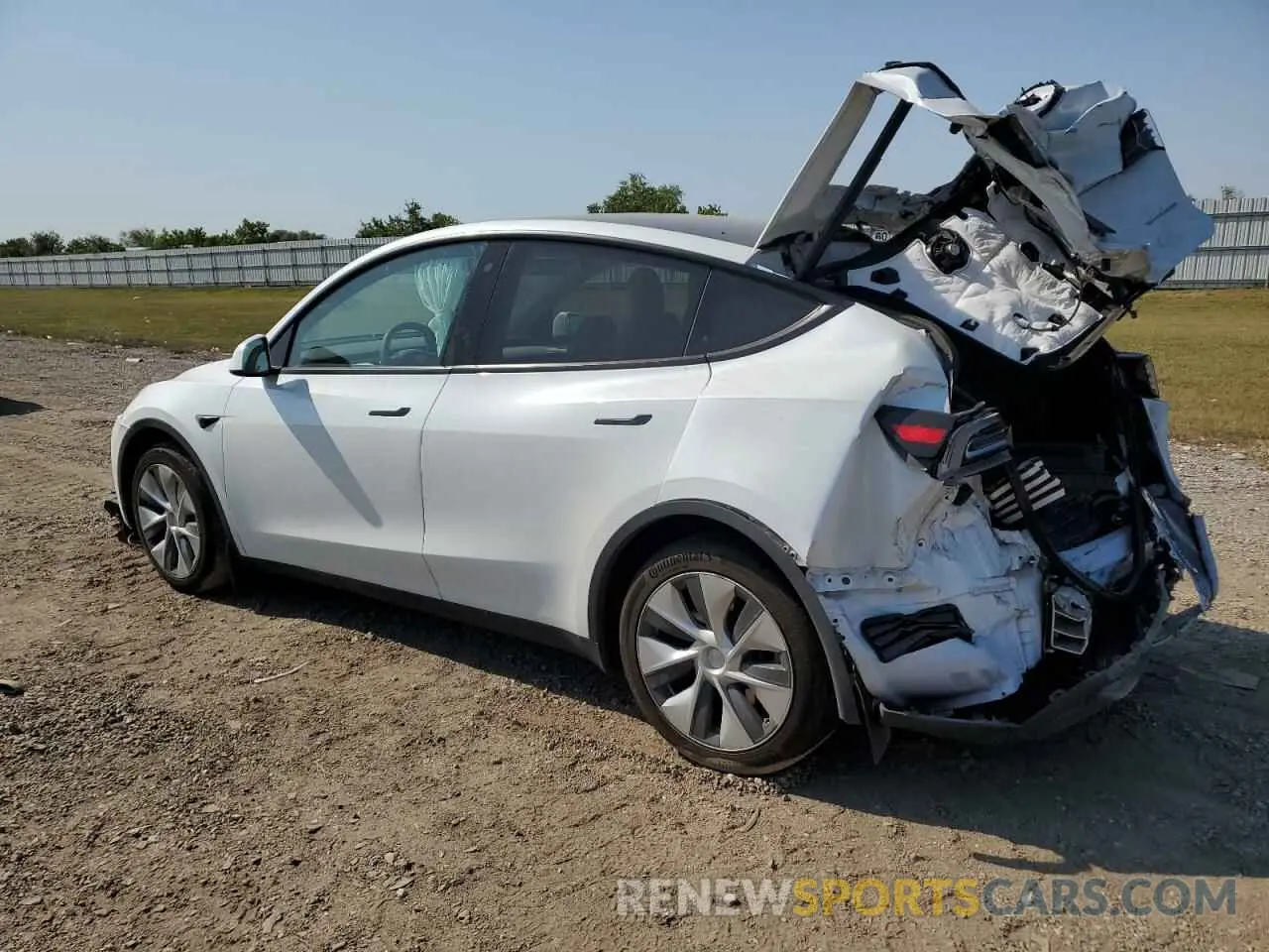 2 Photograph of a damaged car 7SAYGAEE2NF561515 TESLA MODEL Y 2022