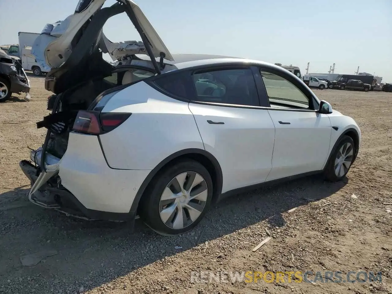 3 Photograph of a damaged car 7SAYGAEE2NF561515 TESLA MODEL Y 2022