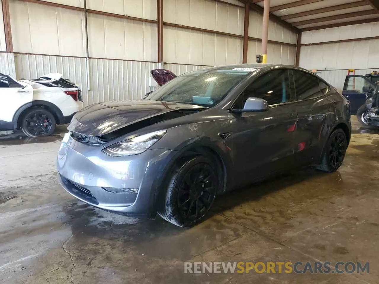 1 Photograph of a damaged car 7SAYGAEE2NF573843 TESLA MODEL Y 2022