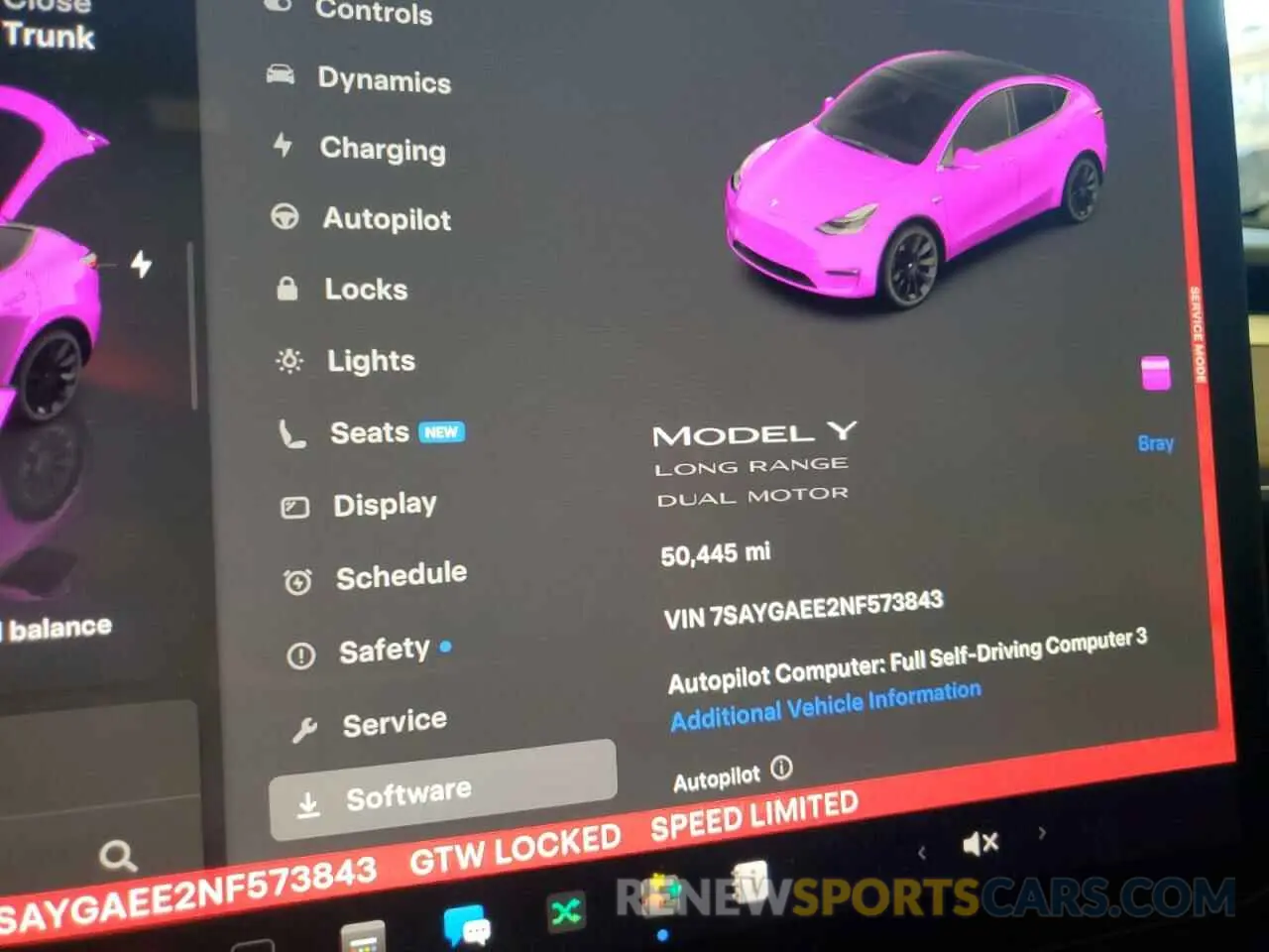 9 Photograph of a damaged car 7SAYGAEE2NF573843 TESLA MODEL Y 2022