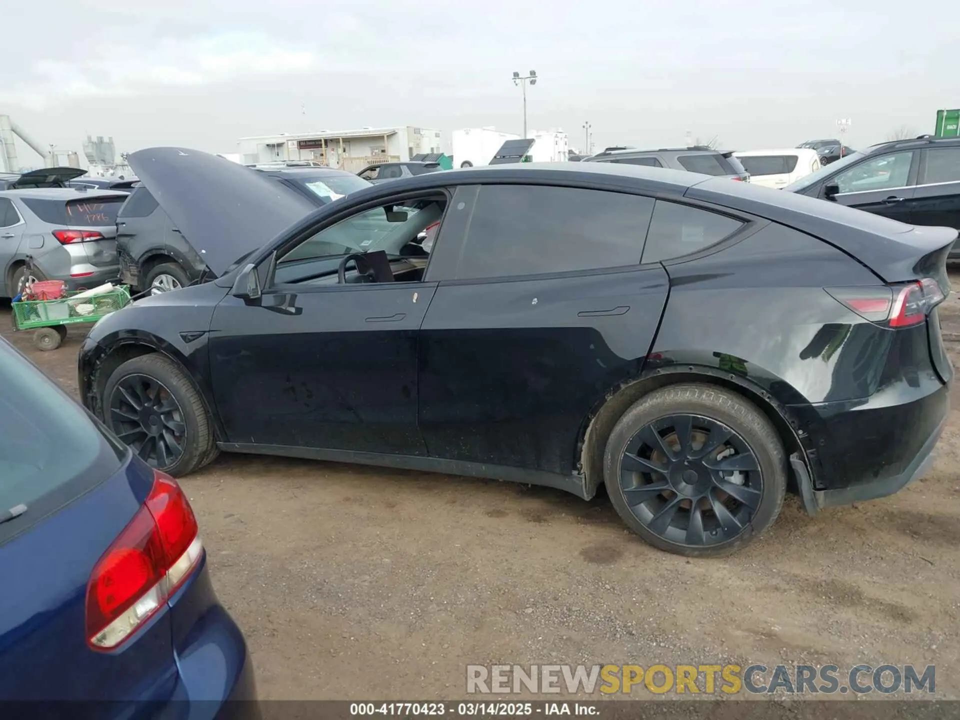 13 Photograph of a damaged car 7SAYGAEE3NF537420 TESLA MODEL Y 2022