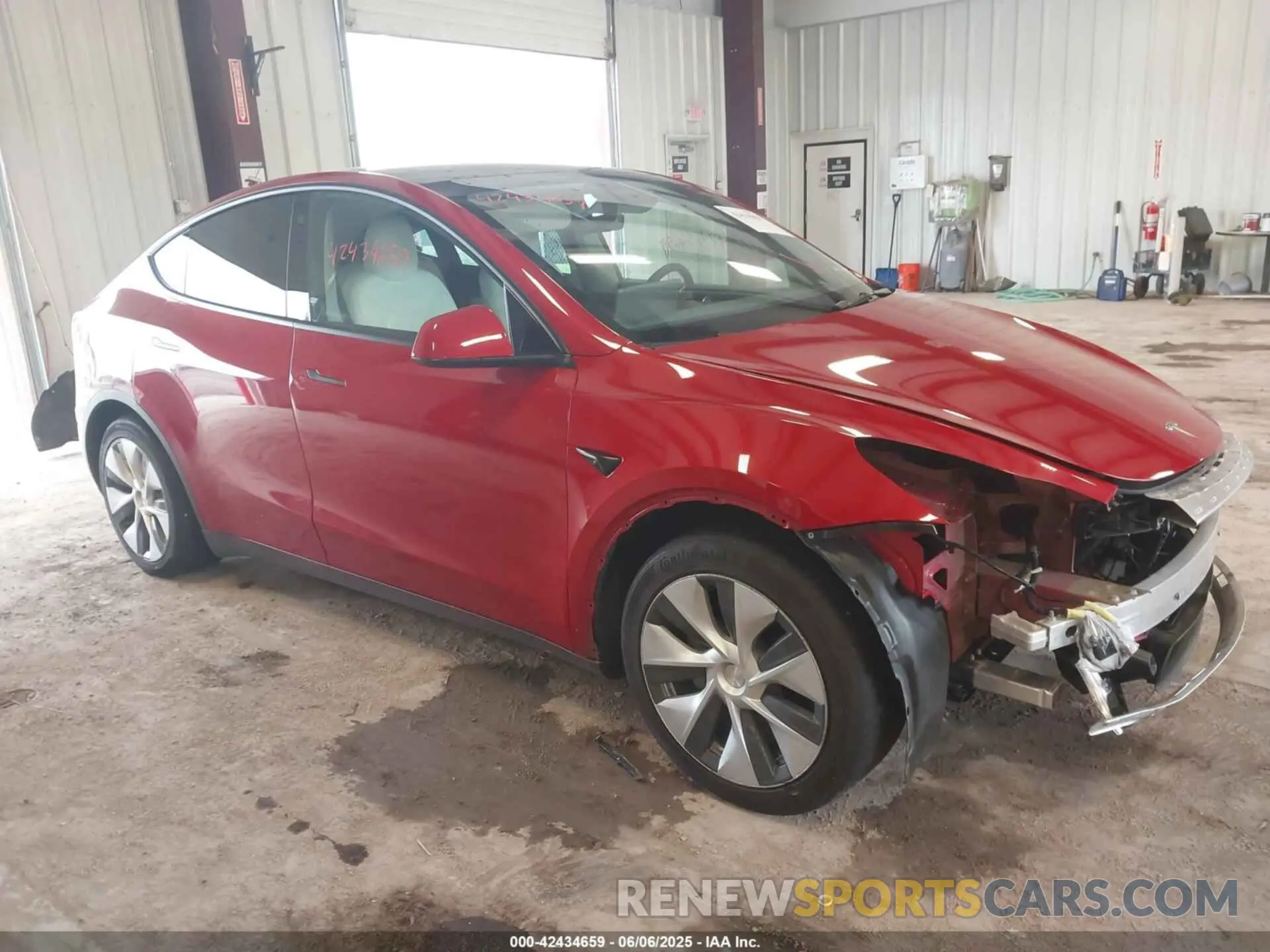 1 Photograph of a damaged car 7SAYGAEE4NF309961 TESLA MODEL Y 2022