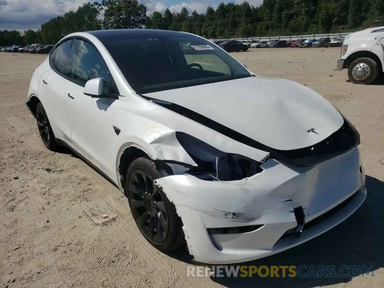 1 Photograph of a damaged car 7SAYGAEE4NF400227 TESLA MODEL Y 2022