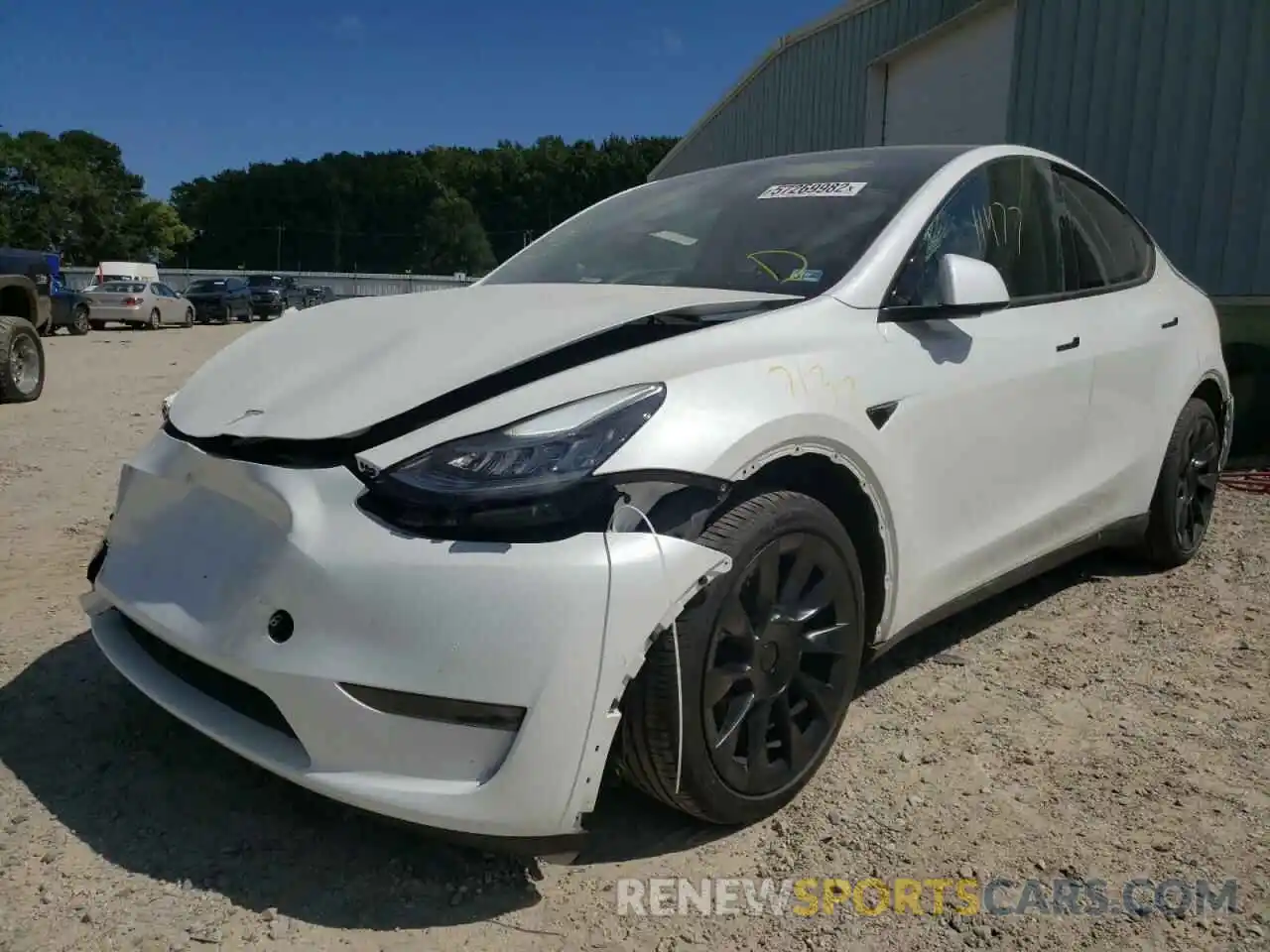 2 Photograph of a damaged car 7SAYGAEE4NF400227 TESLA MODEL Y 2022