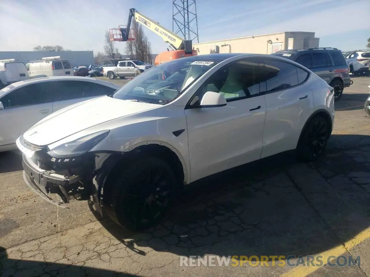1 Photograph of a damaged car 7SAYGAEE4NF521288 TESLA MODEL Y 2022