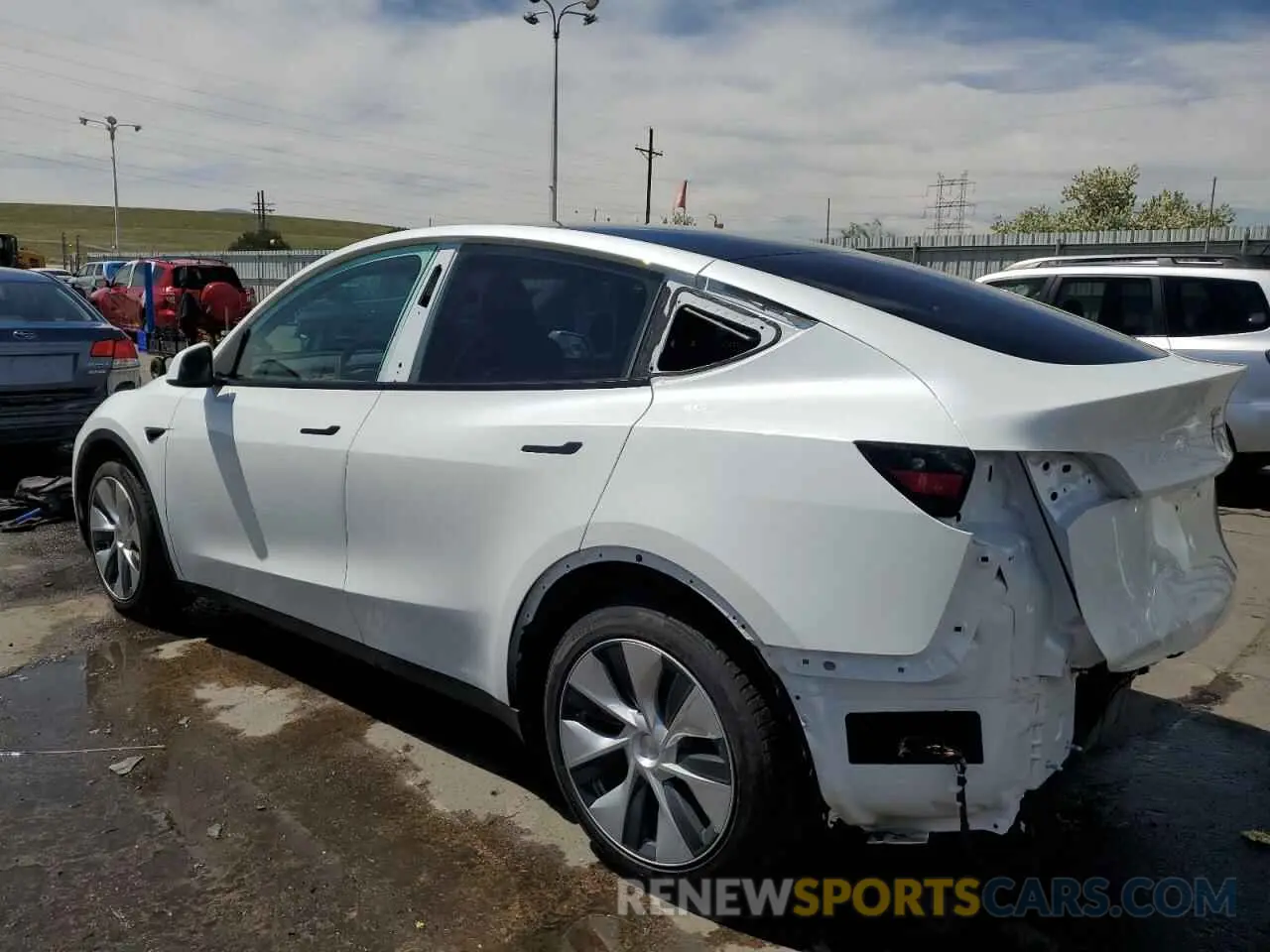 2 Photograph of a damaged car 7SAYGAEE4NF534588 TESLA MODEL Y 2022
