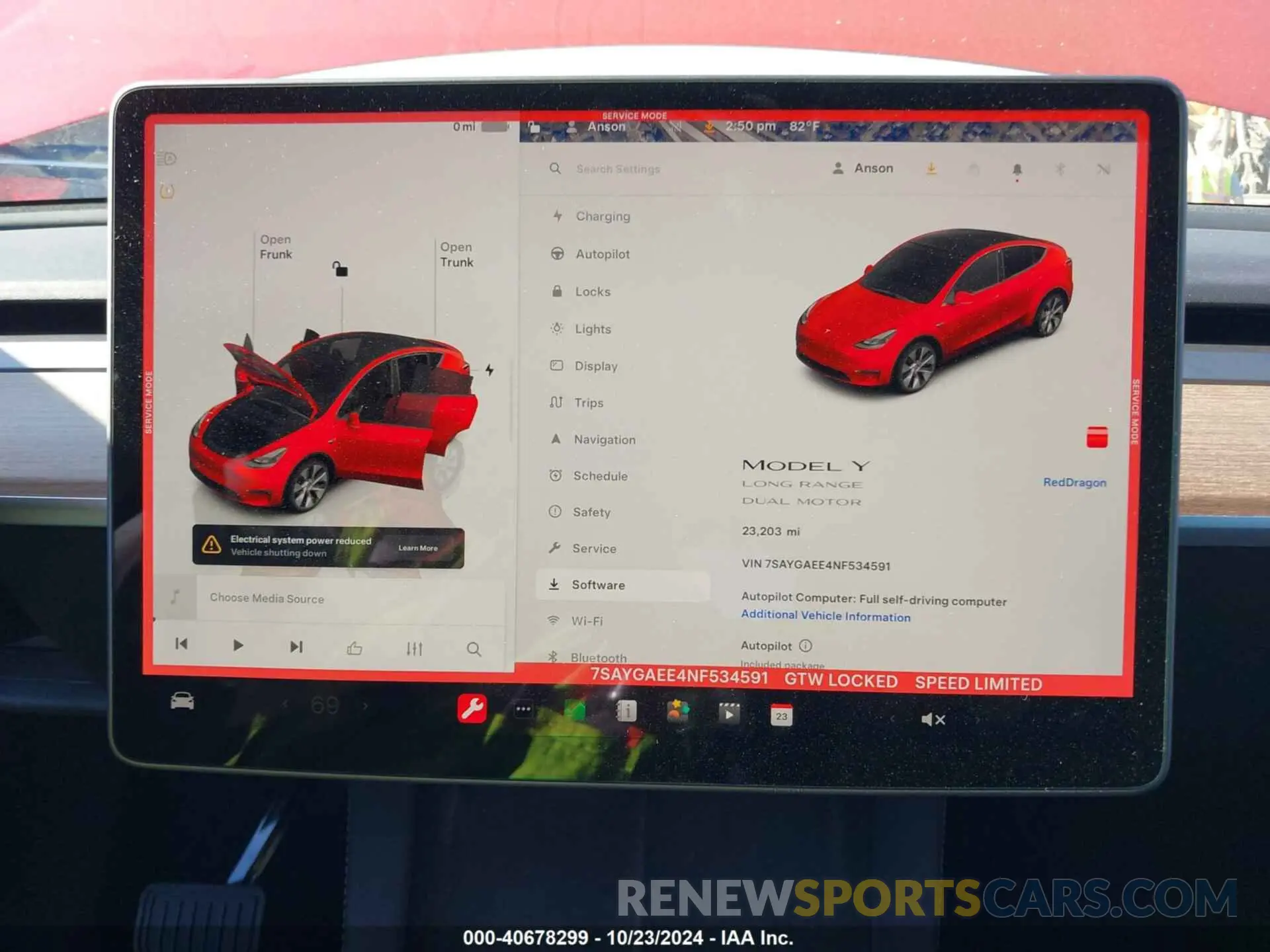 19 Photograph of a damaged car 7SAYGAEE4NF534591 TESLA MODEL Y 2022