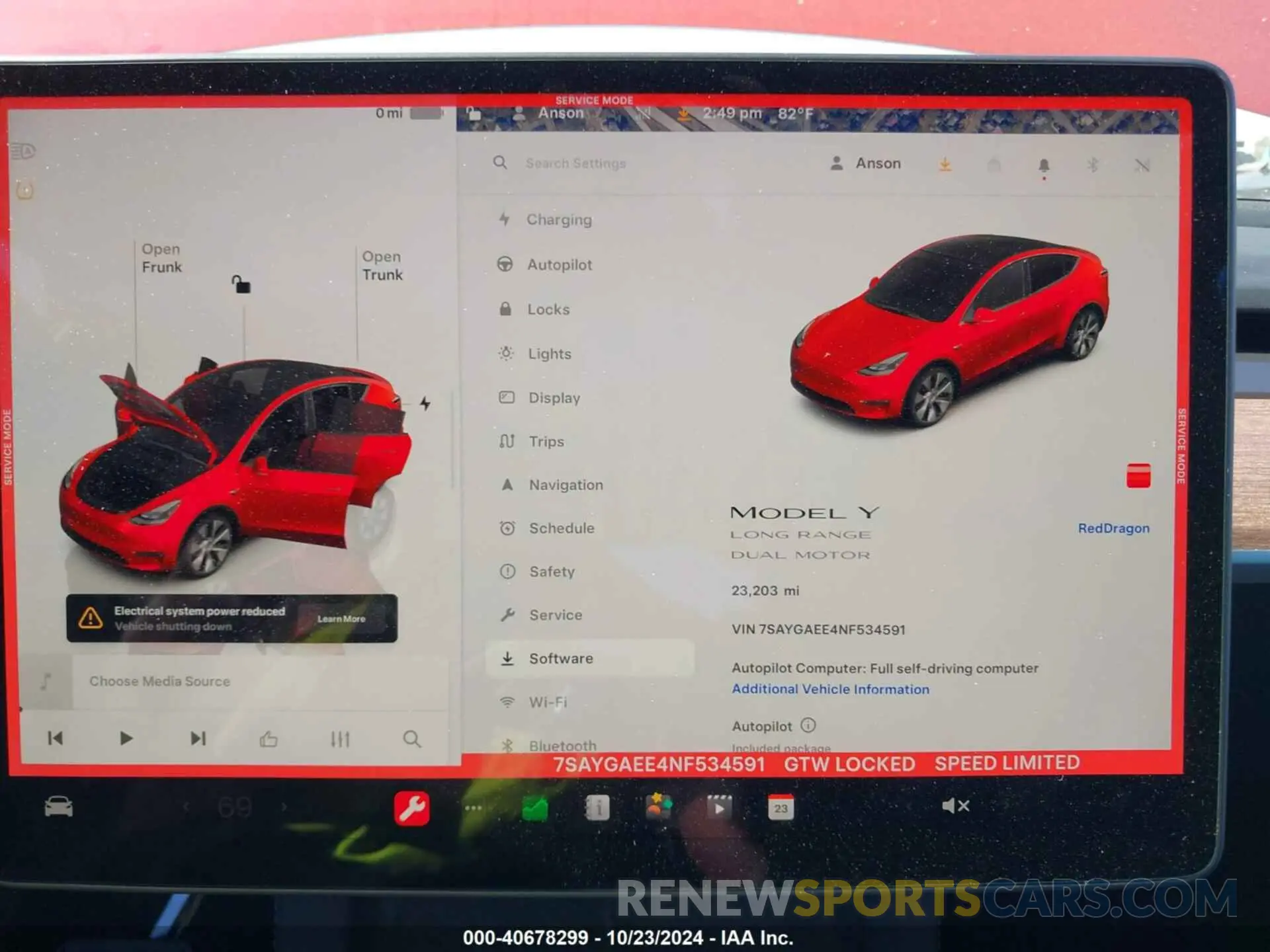 7 Photograph of a damaged car 7SAYGAEE4NF534591 TESLA MODEL Y 2022