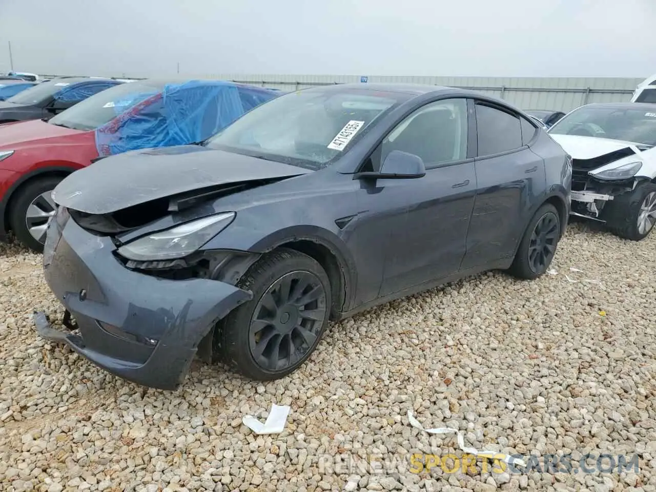 1 Photograph of a damaged car 7SAYGAEE4NF543503 TESLA MODEL Y 2022