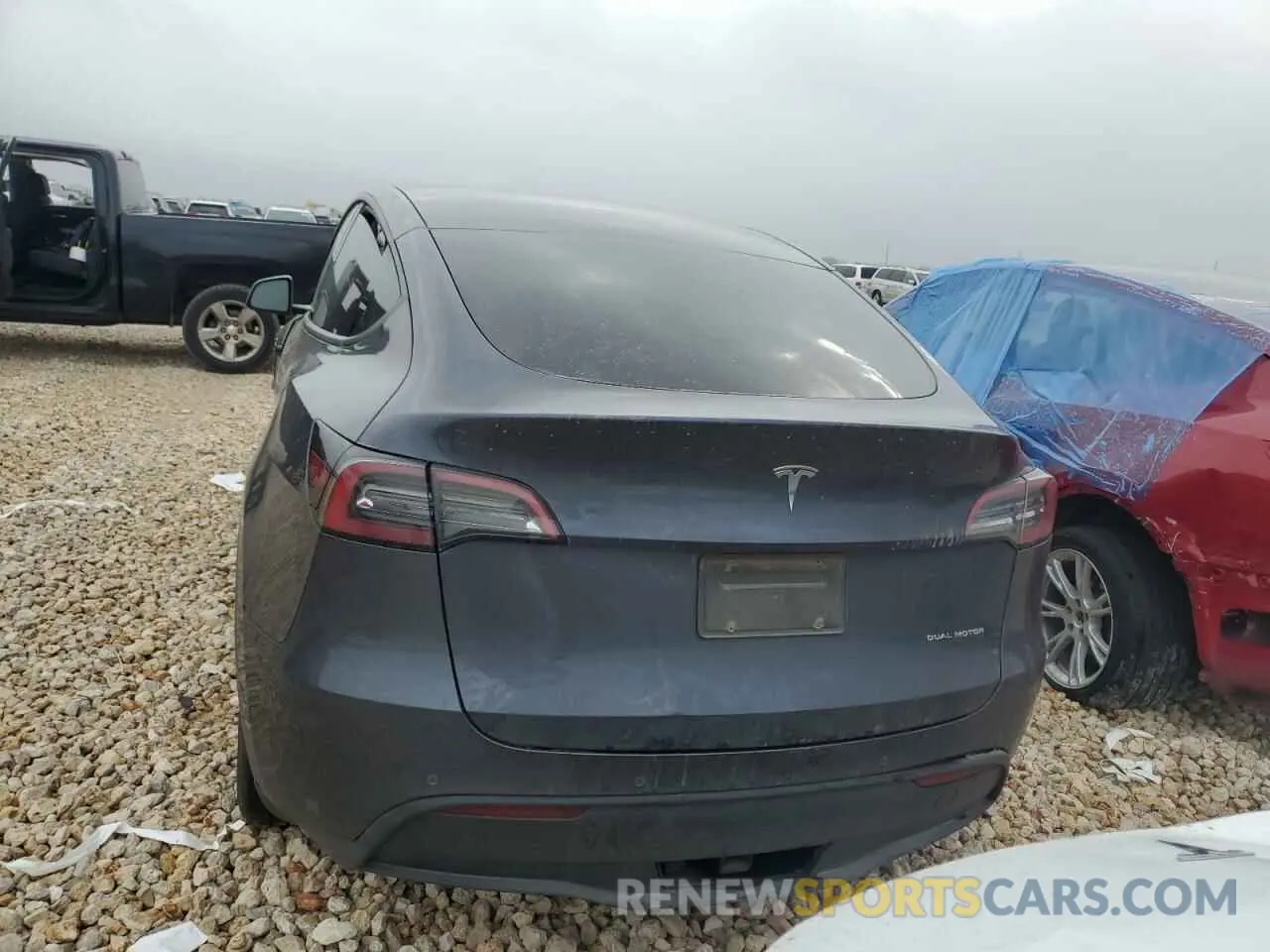 6 Photograph of a damaged car 7SAYGAEE4NF543503 TESLA MODEL Y 2022