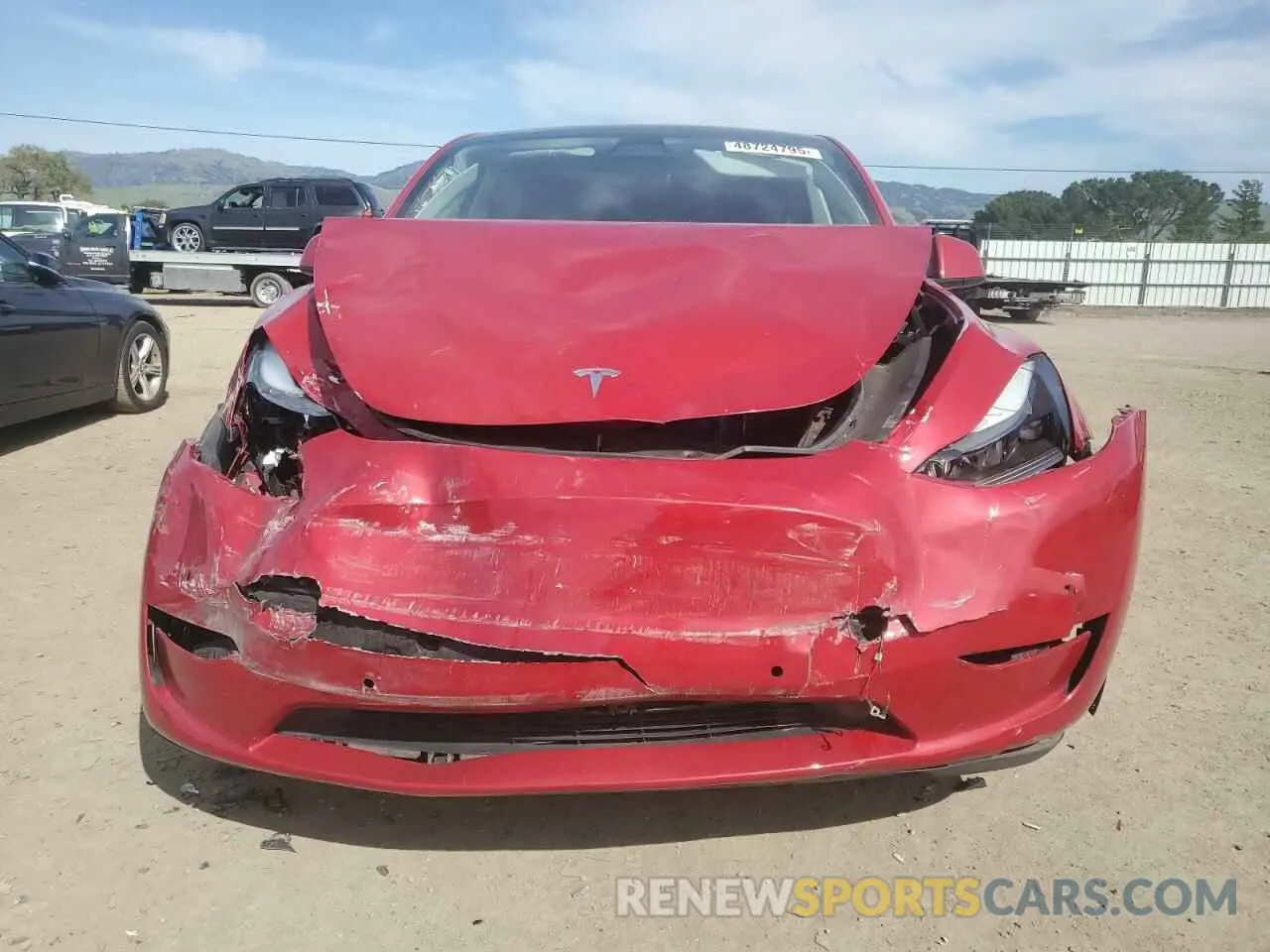 5 Photograph of a damaged car 7SAYGAEE4NF561676 TESLA MODEL Y 2022
