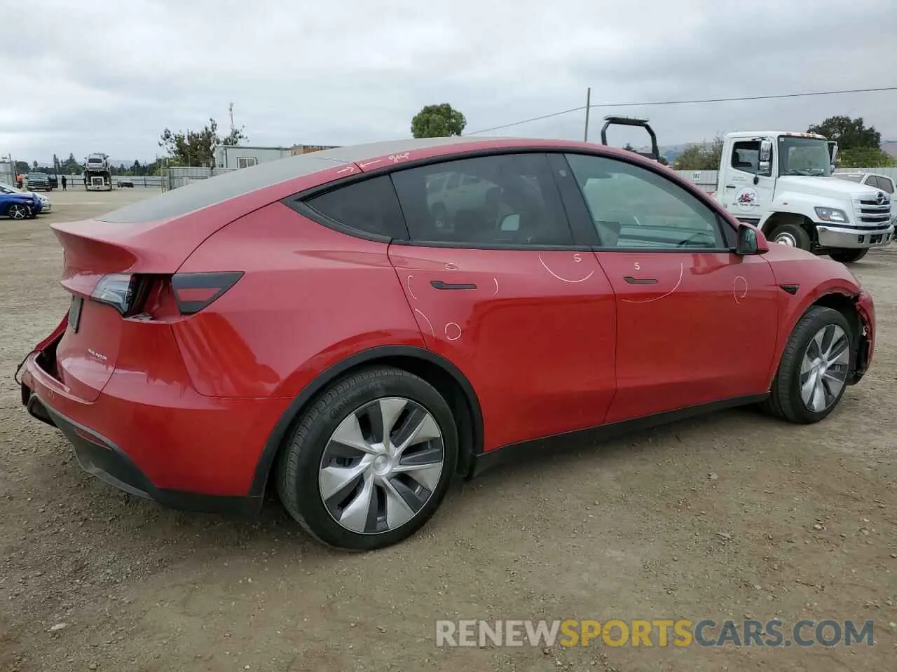 3 Photograph of a damaged car 7SAYGAEE4NF570653 TESLA MODEL Y 2022