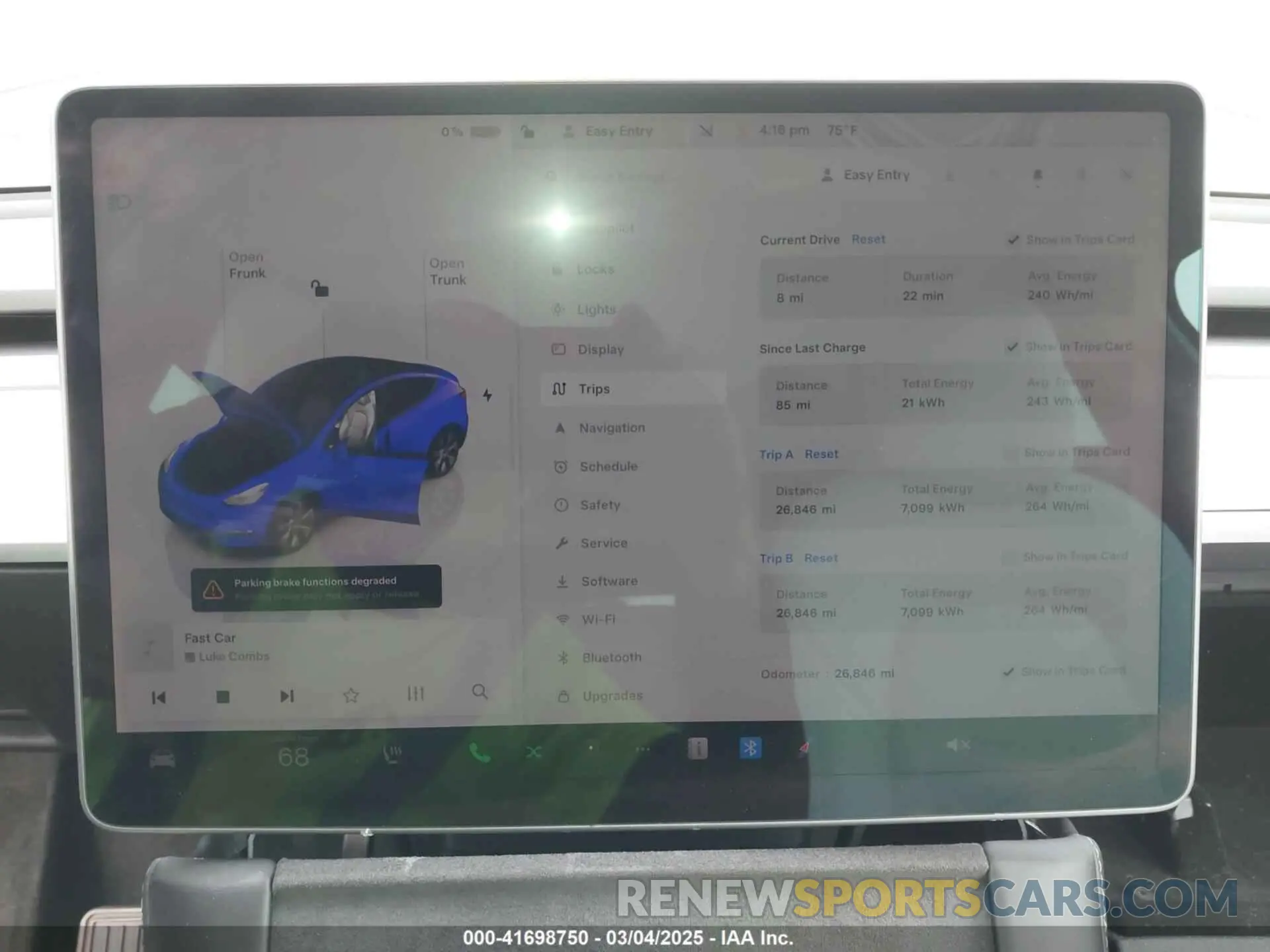 7 Photograph of a damaged car 7SAYGAEE5NF428327 TESLA MODEL Y 2022