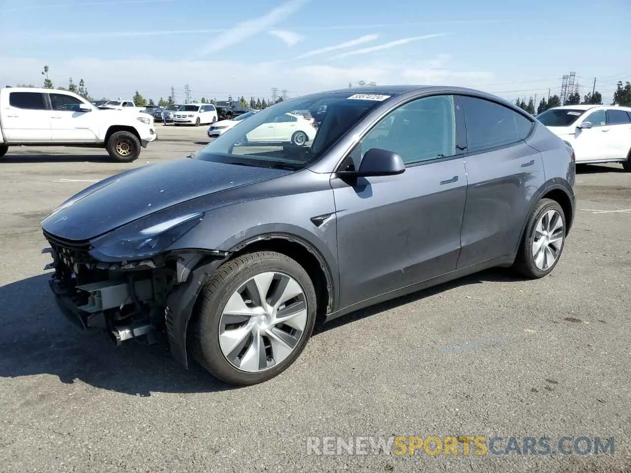 1 Photograph of a damaged car 7SAYGAEE5NF553408 TESLA MODEL Y 2022