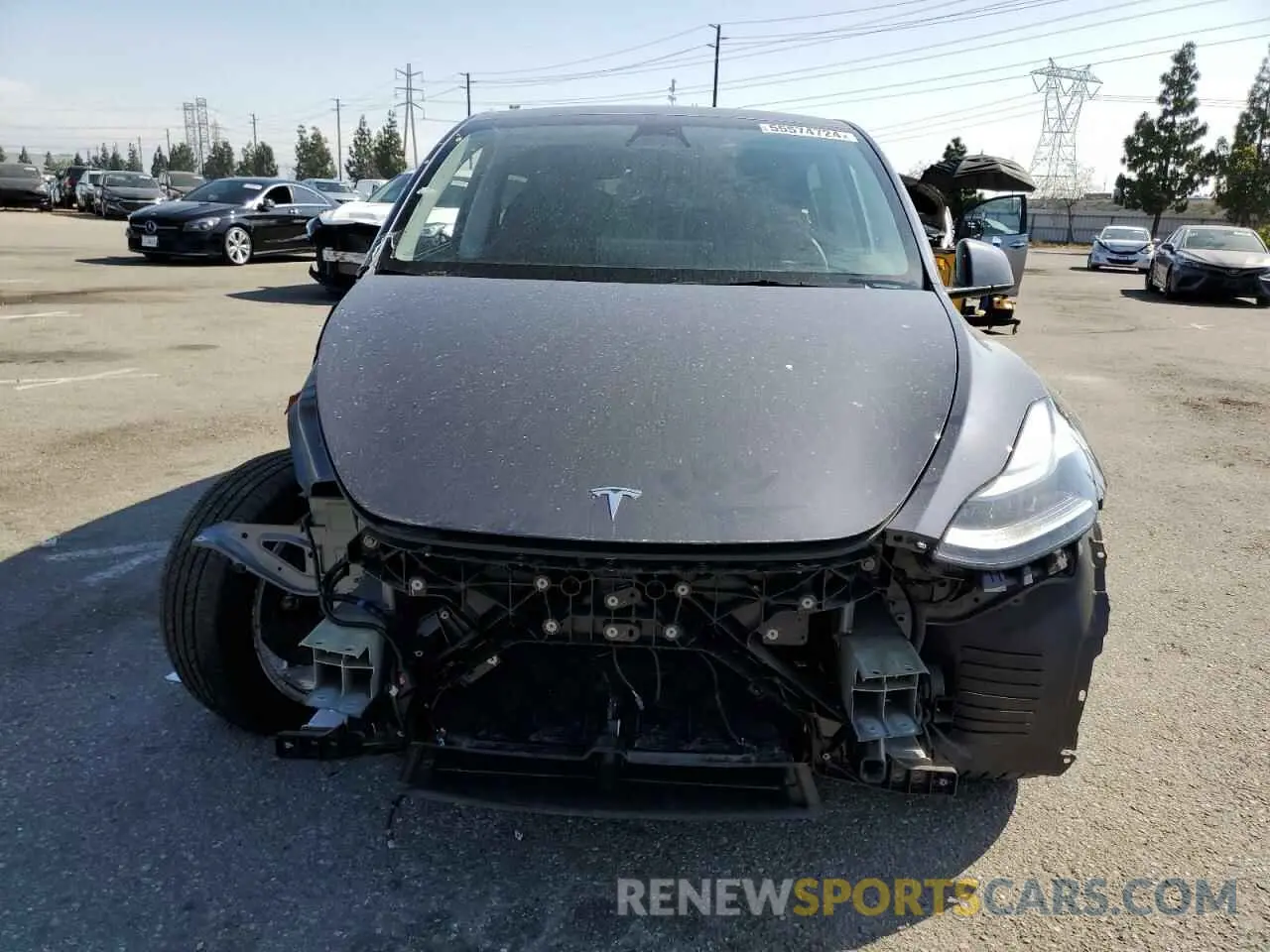 5 Photograph of a damaged car 7SAYGAEE5NF553408 TESLA MODEL Y 2022