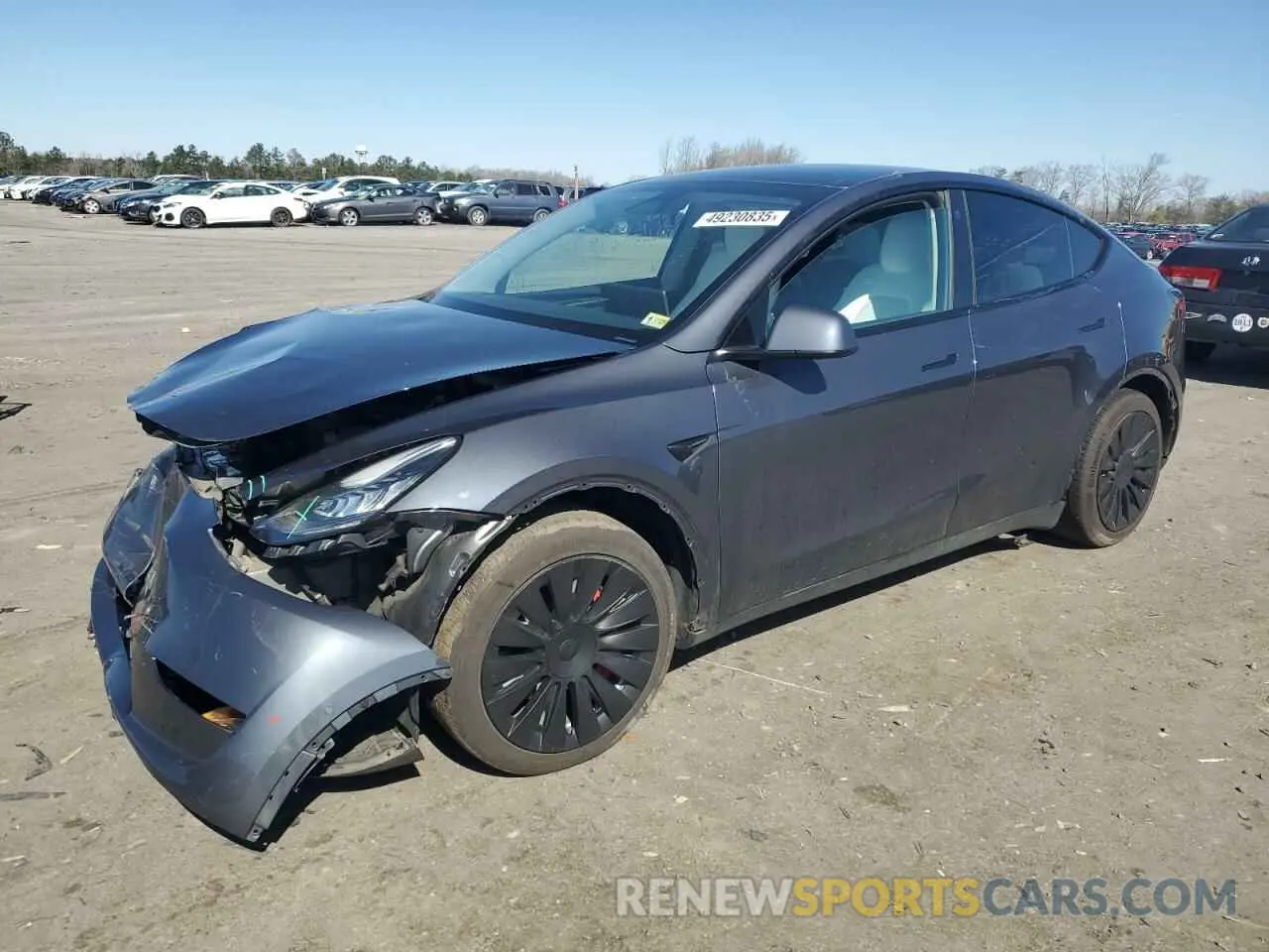 1 Photograph of a damaged car 7SAYGAEE5NF573044 TESLA MODEL Y 2022