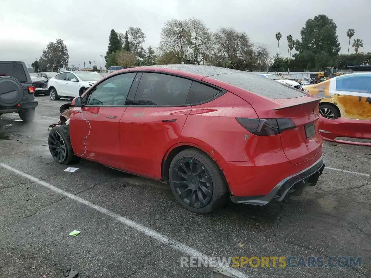 2 Photograph of a damaged car 7SAYGAEE6NF348163 TESLA MODEL Y 2022