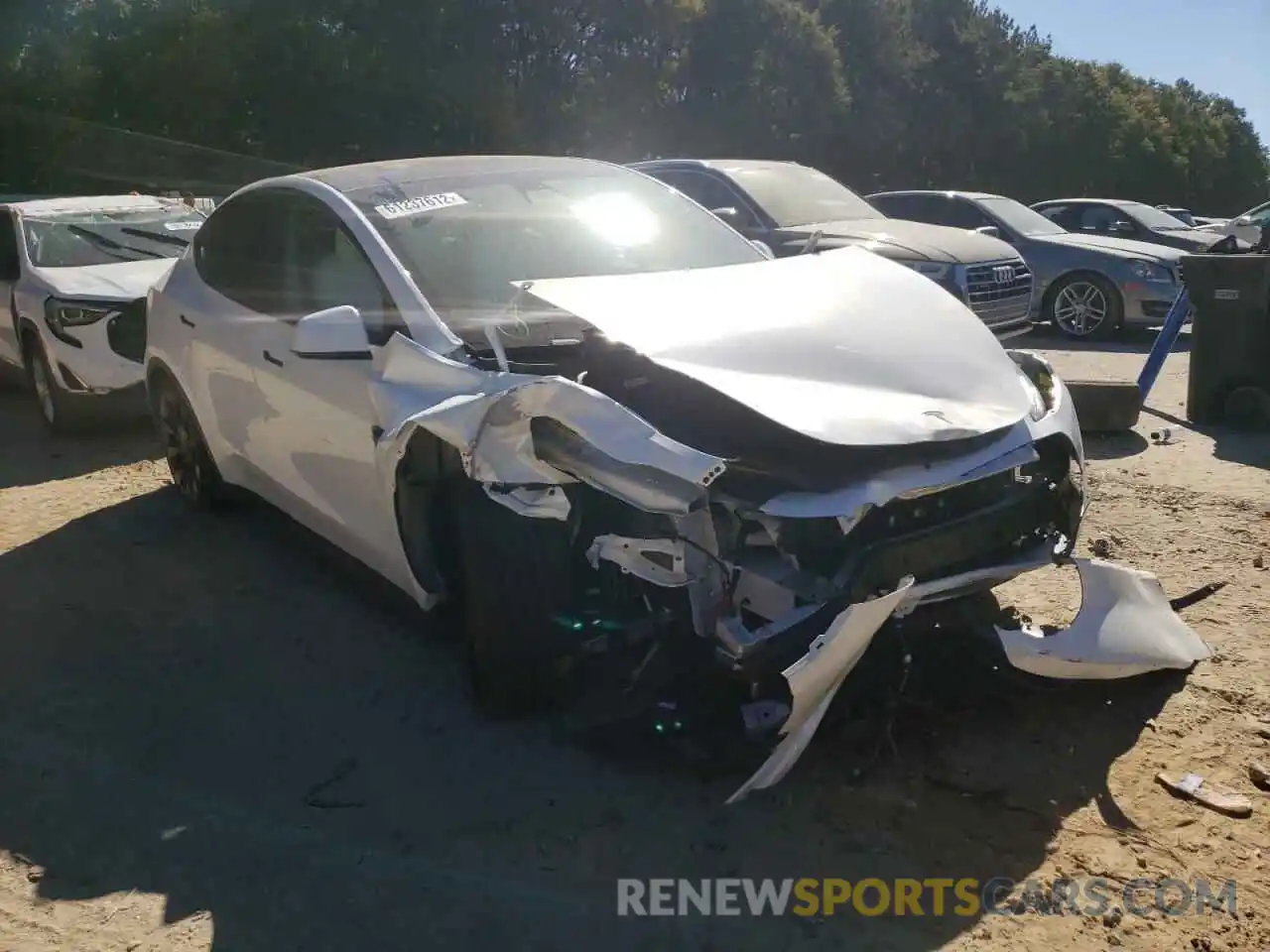 1 Photograph of a damaged car 7SAYGAEE6NF358935 TESLA MODEL Y 2022