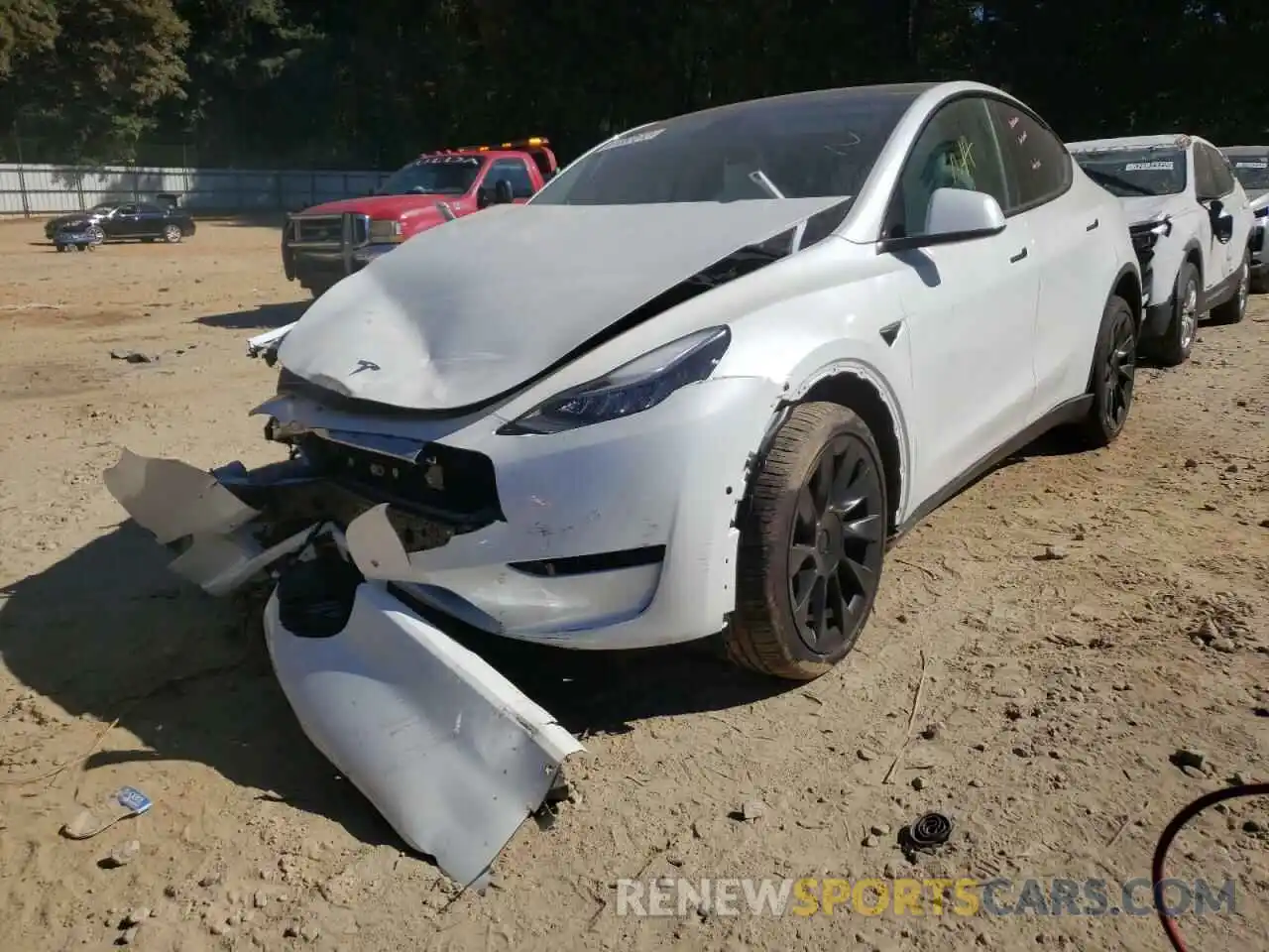 2 Photograph of a damaged car 7SAYGAEE6NF358935 TESLA MODEL Y 2022