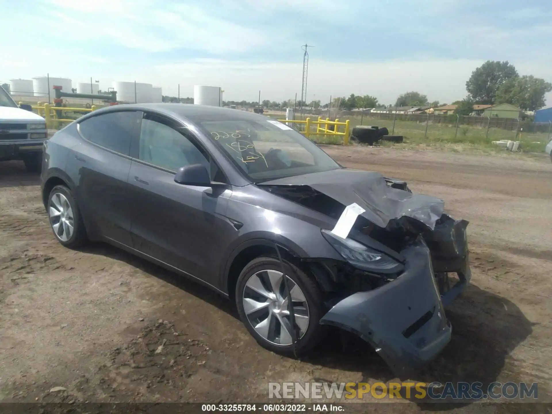 1 Photograph of a damaged car 7SAYGAEE6NF418907 TESLA MODEL Y 2022