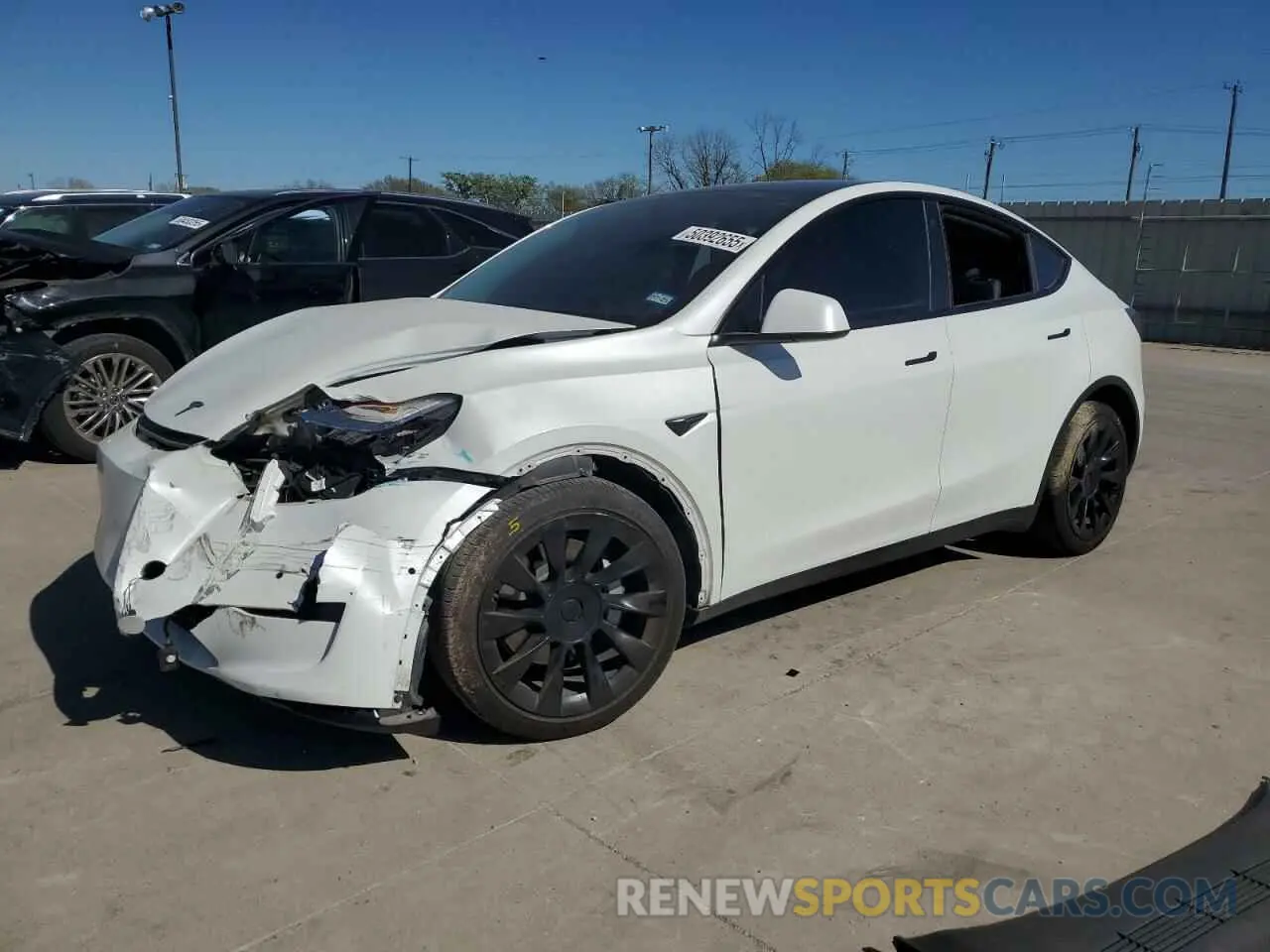 1 Photograph of a damaged car 7SAYGAEE6NF506405 TESLA MODEL Y 2022