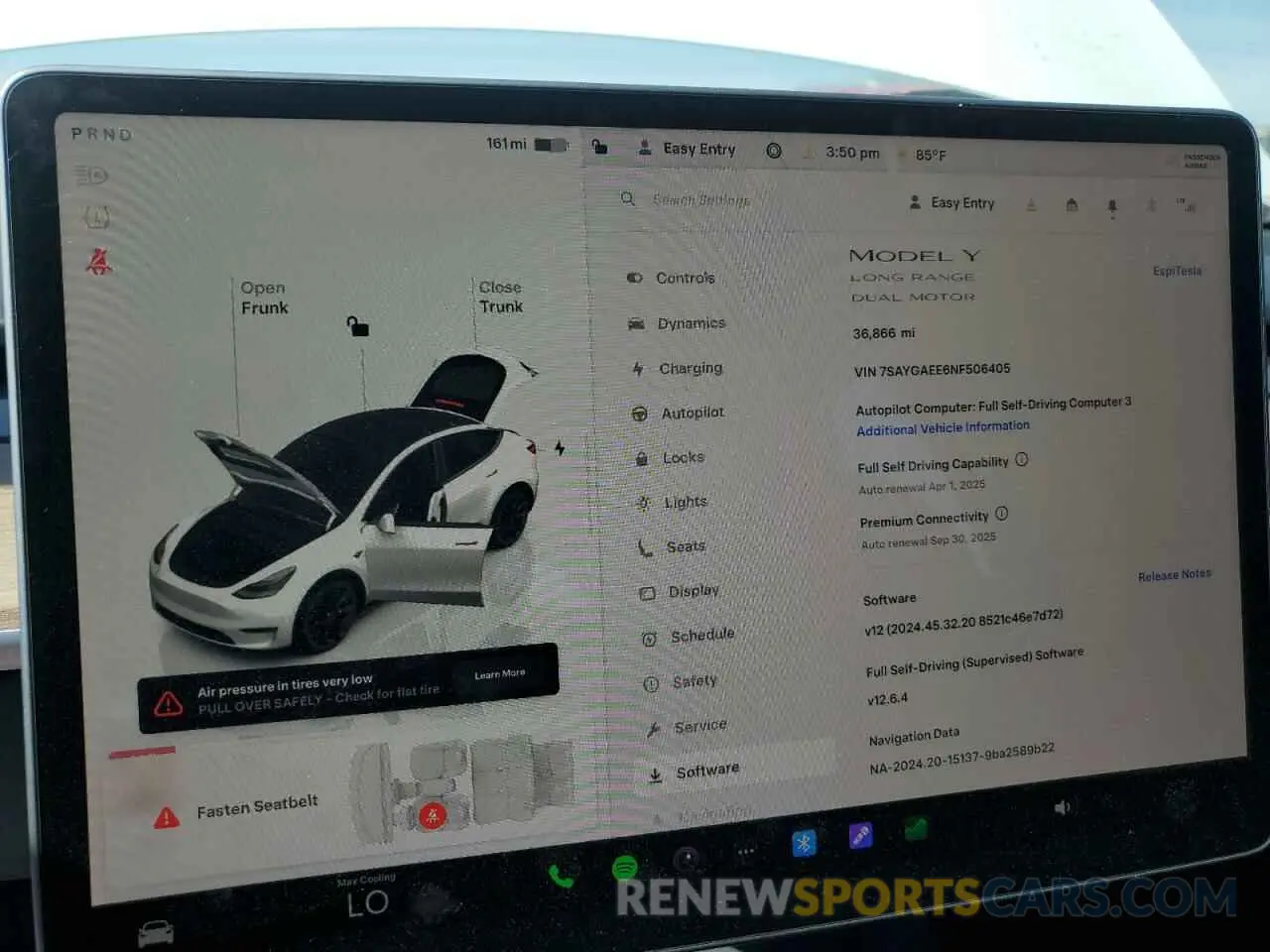 9 Photograph of a damaged car 7SAYGAEE6NF506405 TESLA MODEL Y 2022