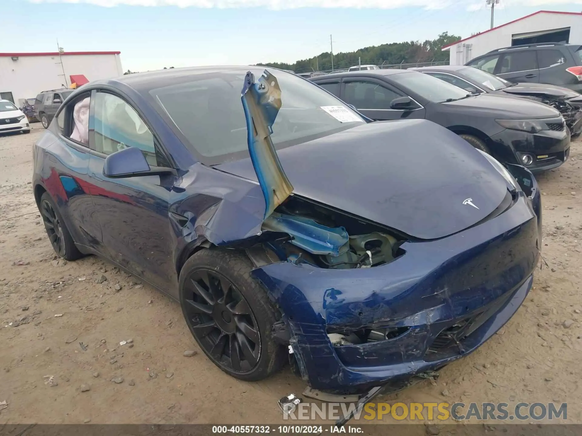 1 Photograph of a damaged car 7SAYGAEE6NF515816 TESLA MODEL Y 2022