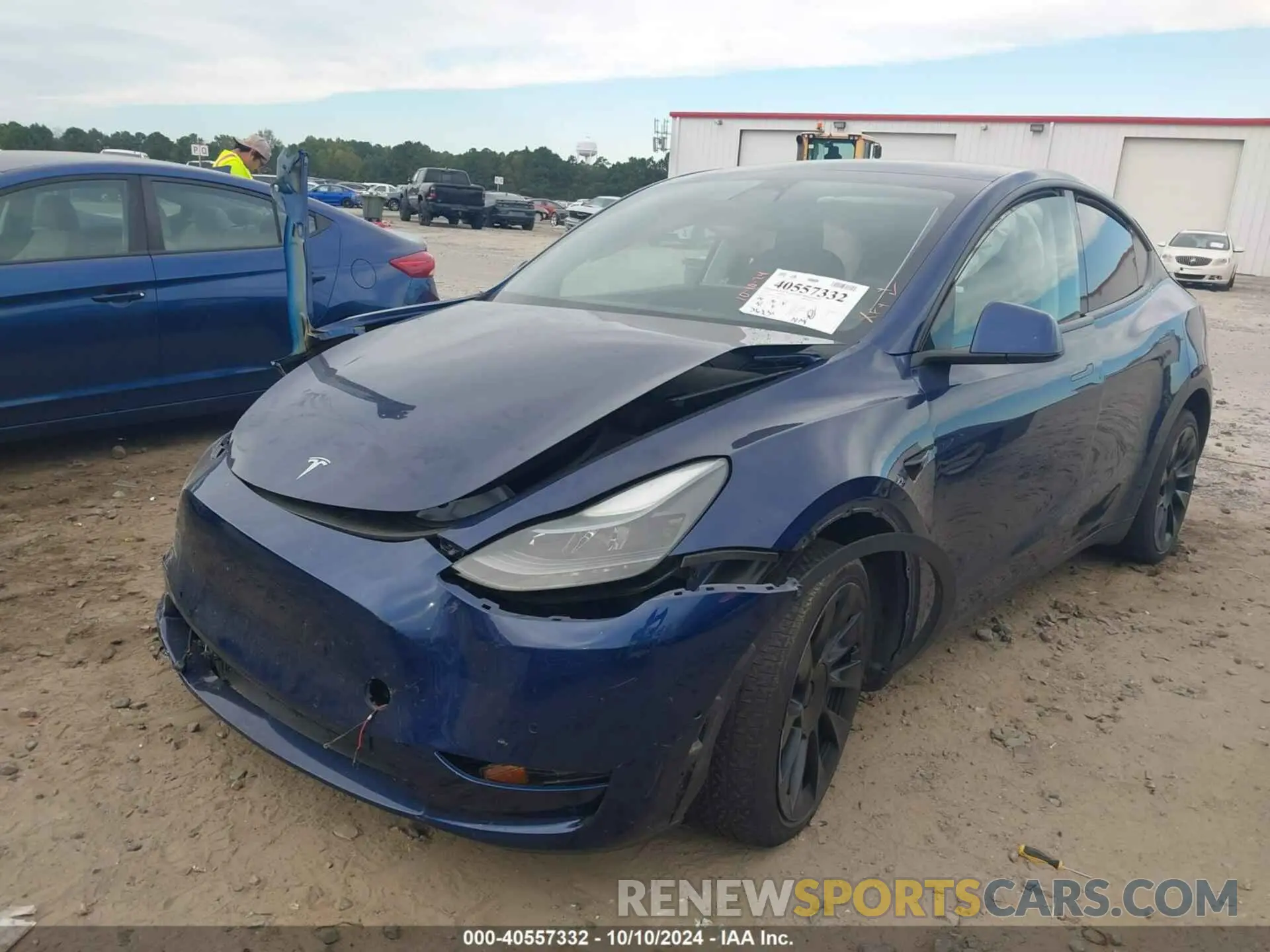 2 Photograph of a damaged car 7SAYGAEE6NF515816 TESLA MODEL Y 2022