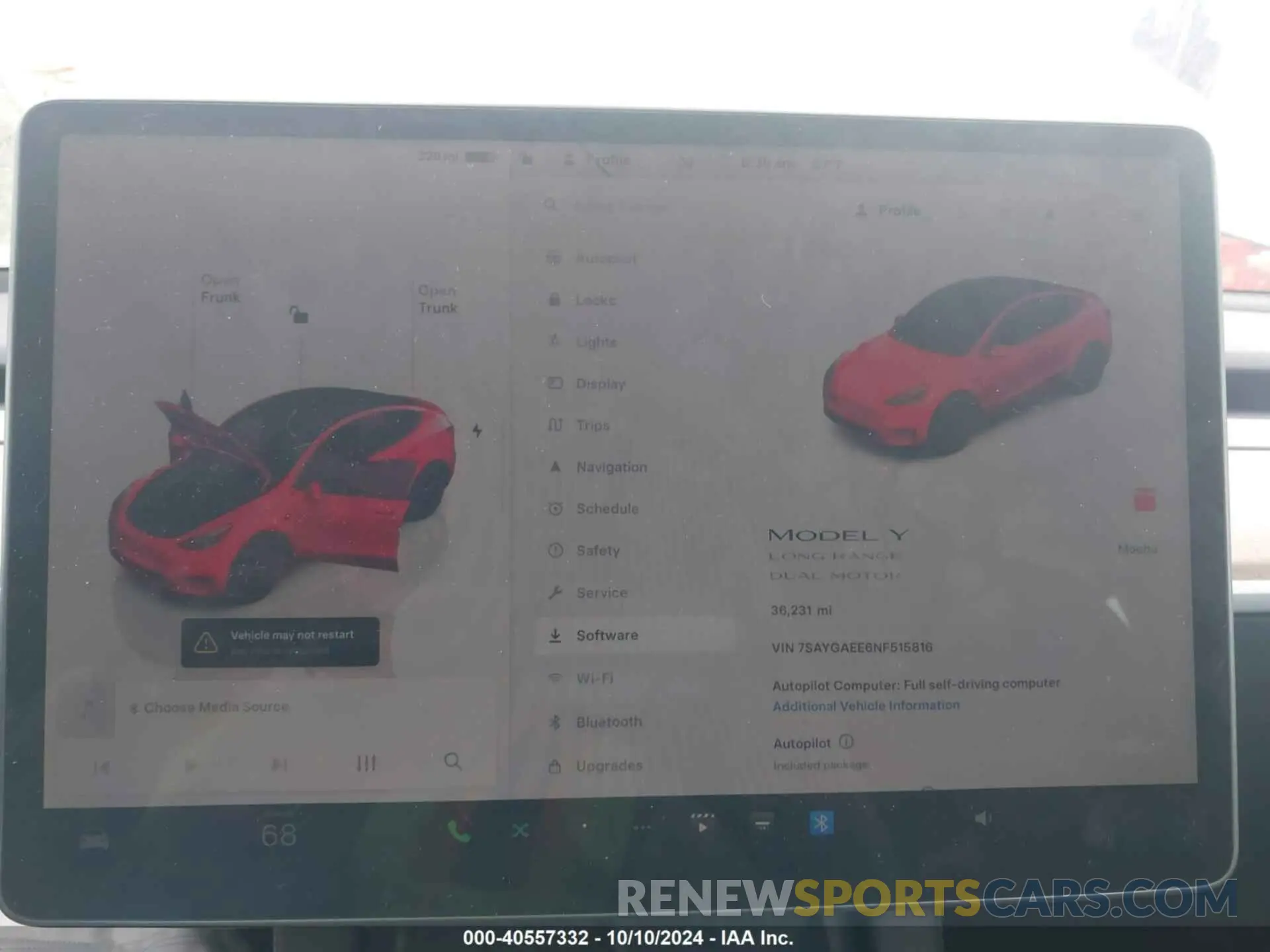 7 Photograph of a damaged car 7SAYGAEE6NF515816 TESLA MODEL Y 2022