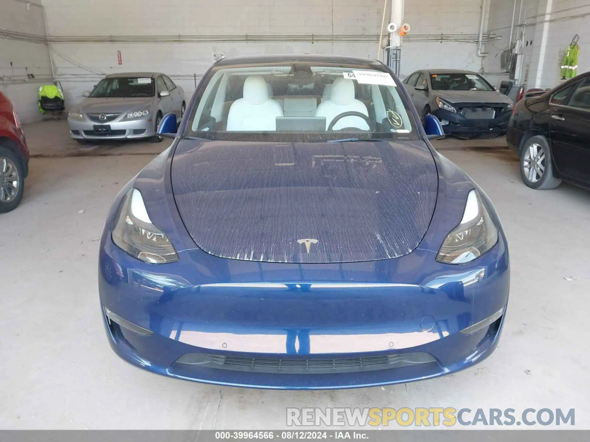 12 Photograph of a damaged car 7SAYGAEE6NF524256 TESLA MODEL Y 2022