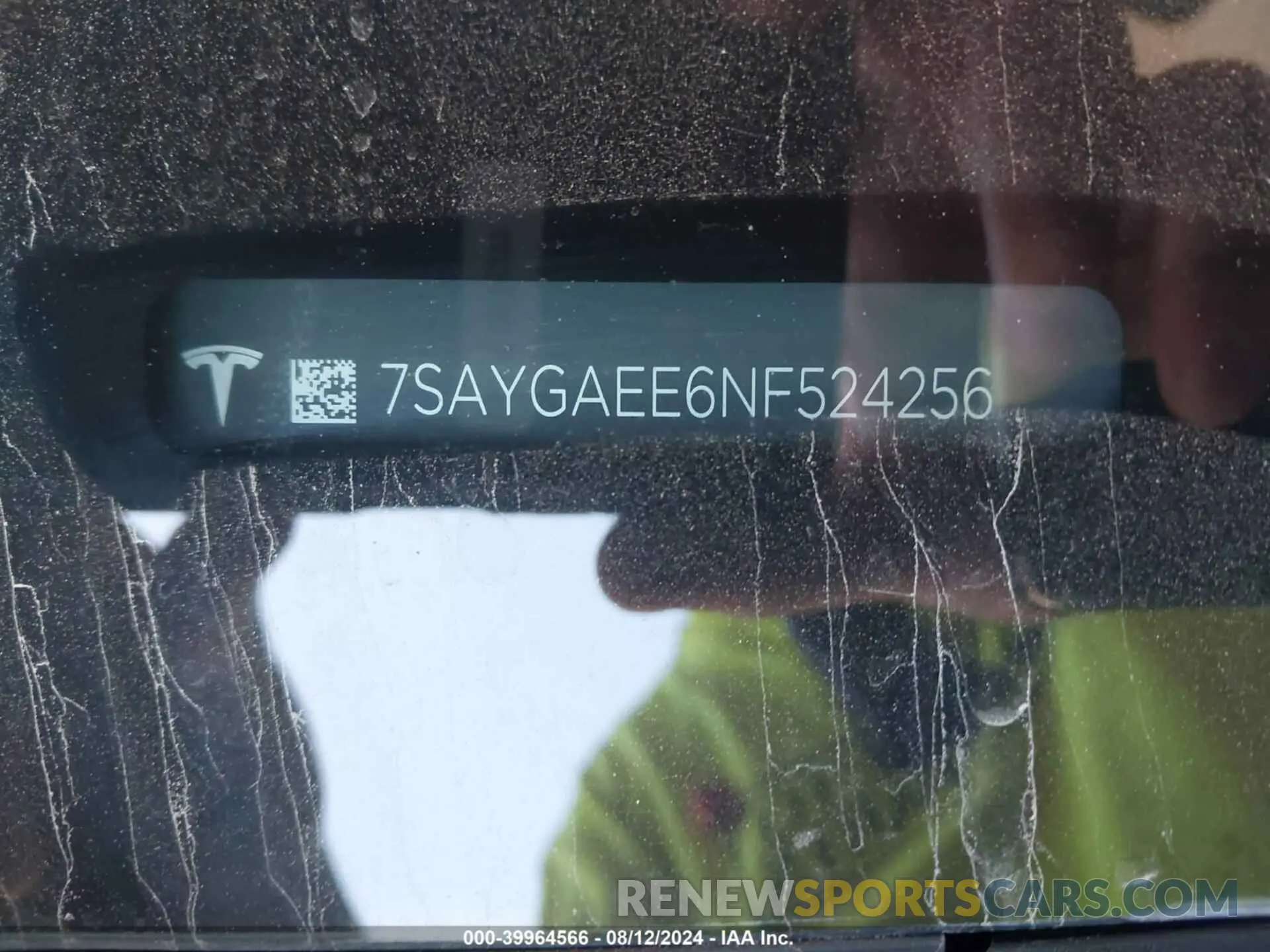 9 Photograph of a damaged car 7SAYGAEE6NF524256 TESLA MODEL Y 2022