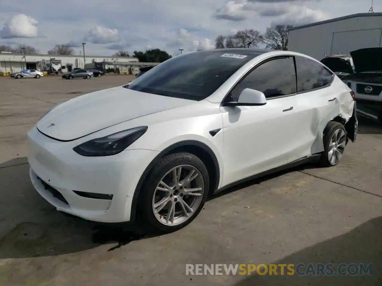 1 Photograph of a damaged car 7SAYGAEE6NF551988 TESLA MODEL Y 2022