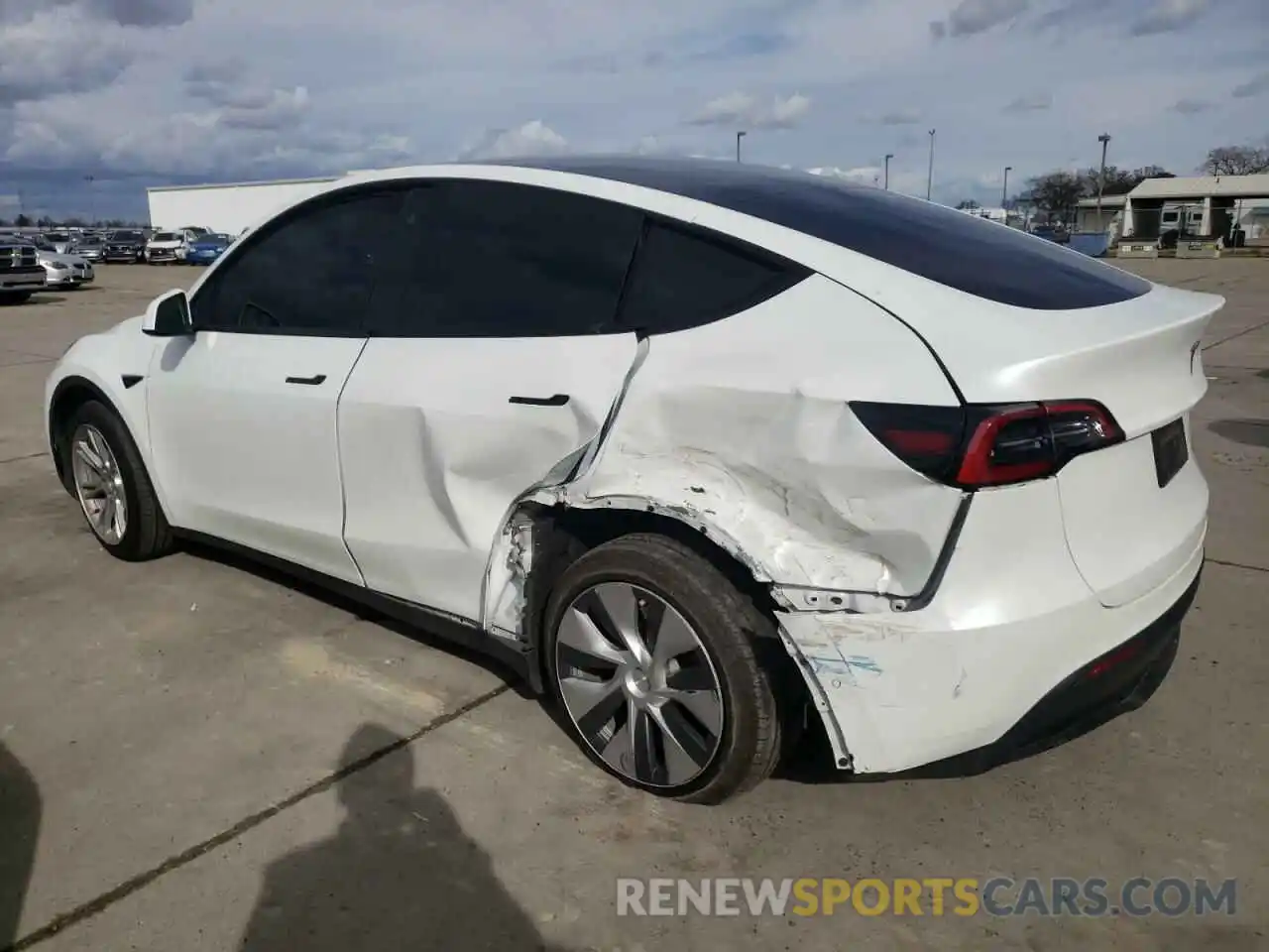 2 Photograph of a damaged car 7SAYGAEE6NF551988 TESLA MODEL Y 2022